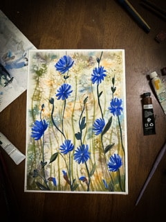 Chicory flowers - image 1 - student project