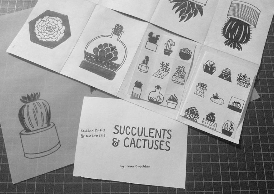 Succulents & Cactuses Zine - image 1 - student project