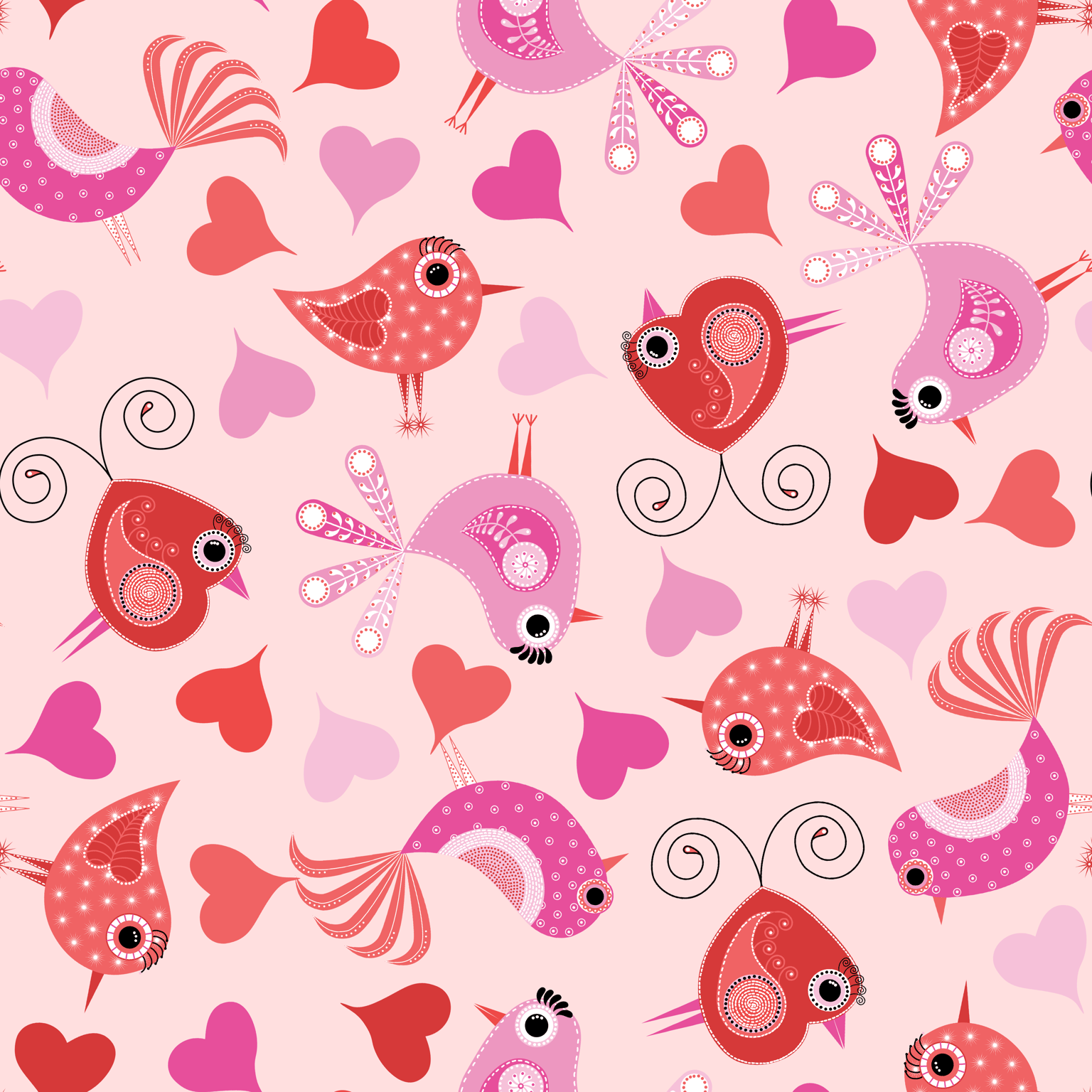 Love Birds Pattern - image 1 - student project