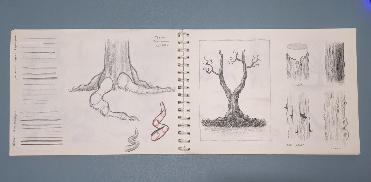 Tree painting homework - image 3 - student project