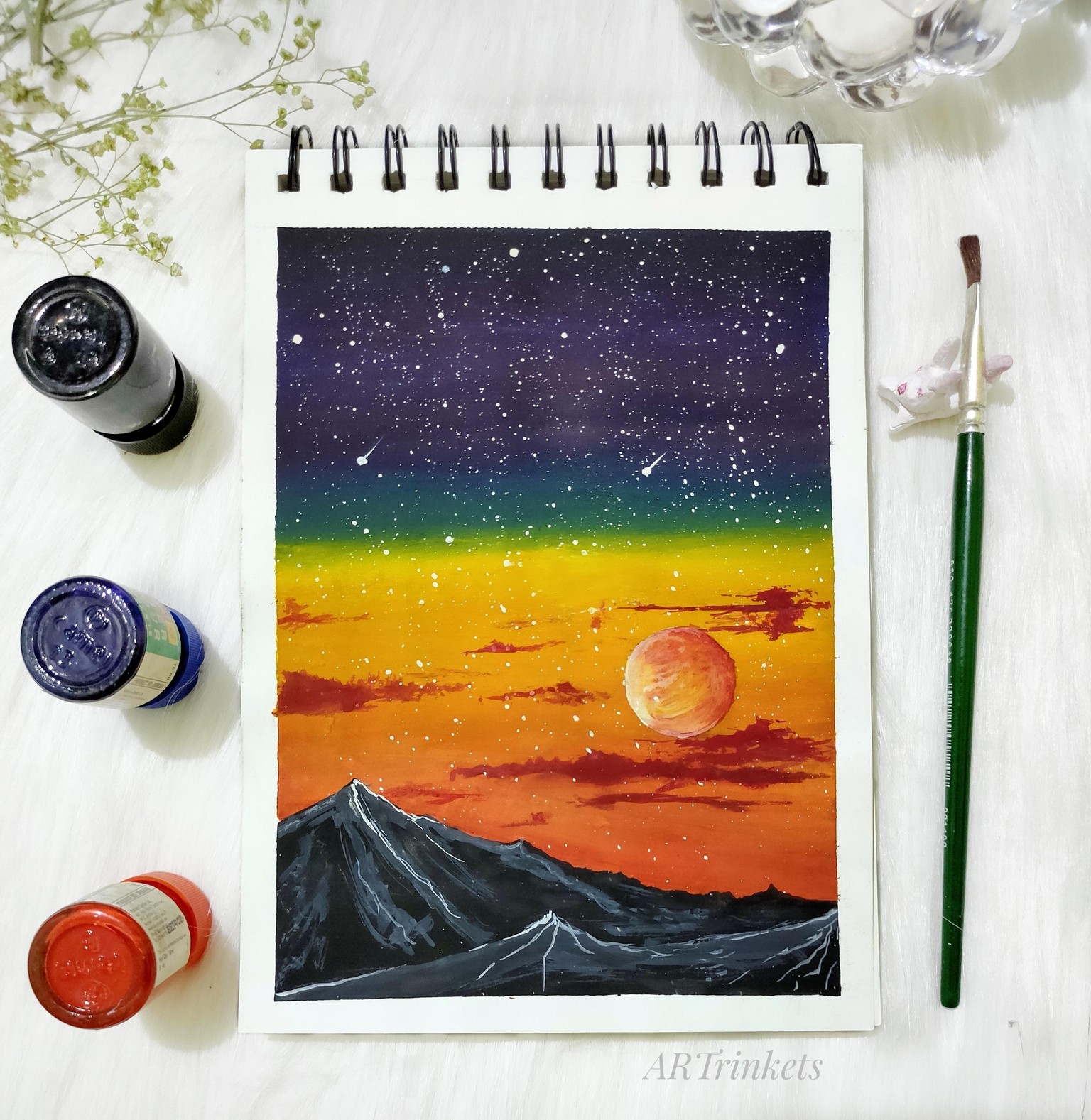 Gouache landscapes - image 2 - student project