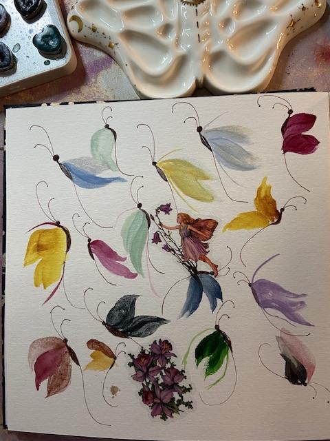 Butterflies and Wedge Brush - image 2 - student project