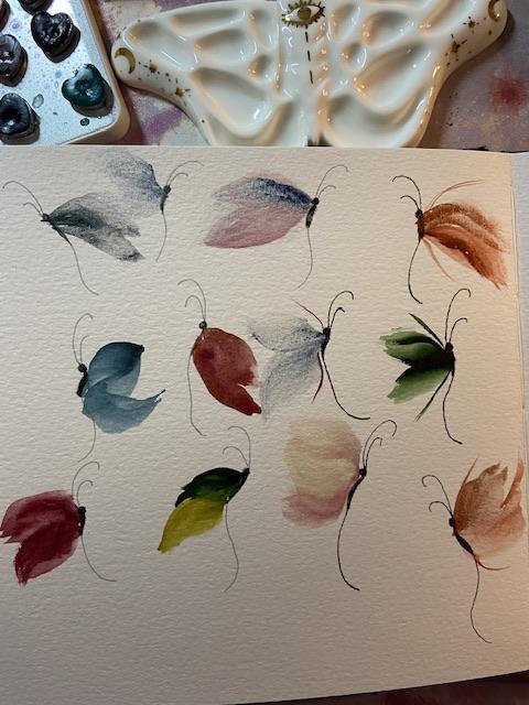 Butterflies and Wedge Brush - image 1 - student project