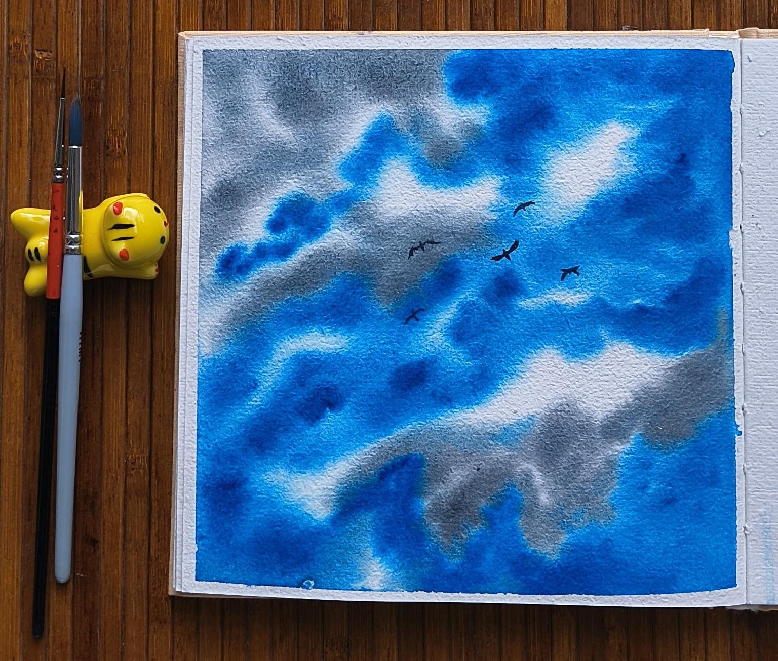 Expressive Watercolour Skies - image 12 - student project