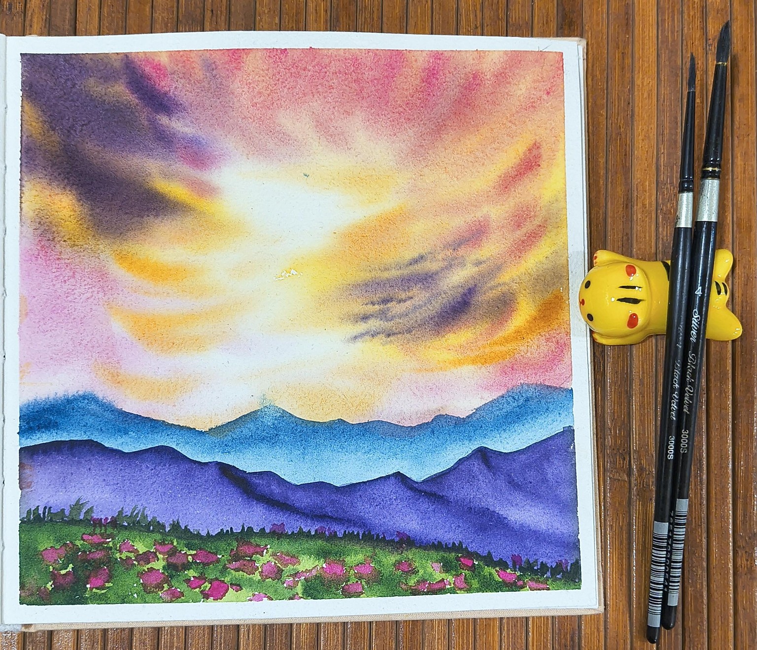 Expressive Watercolour Skies - image 5 - student project