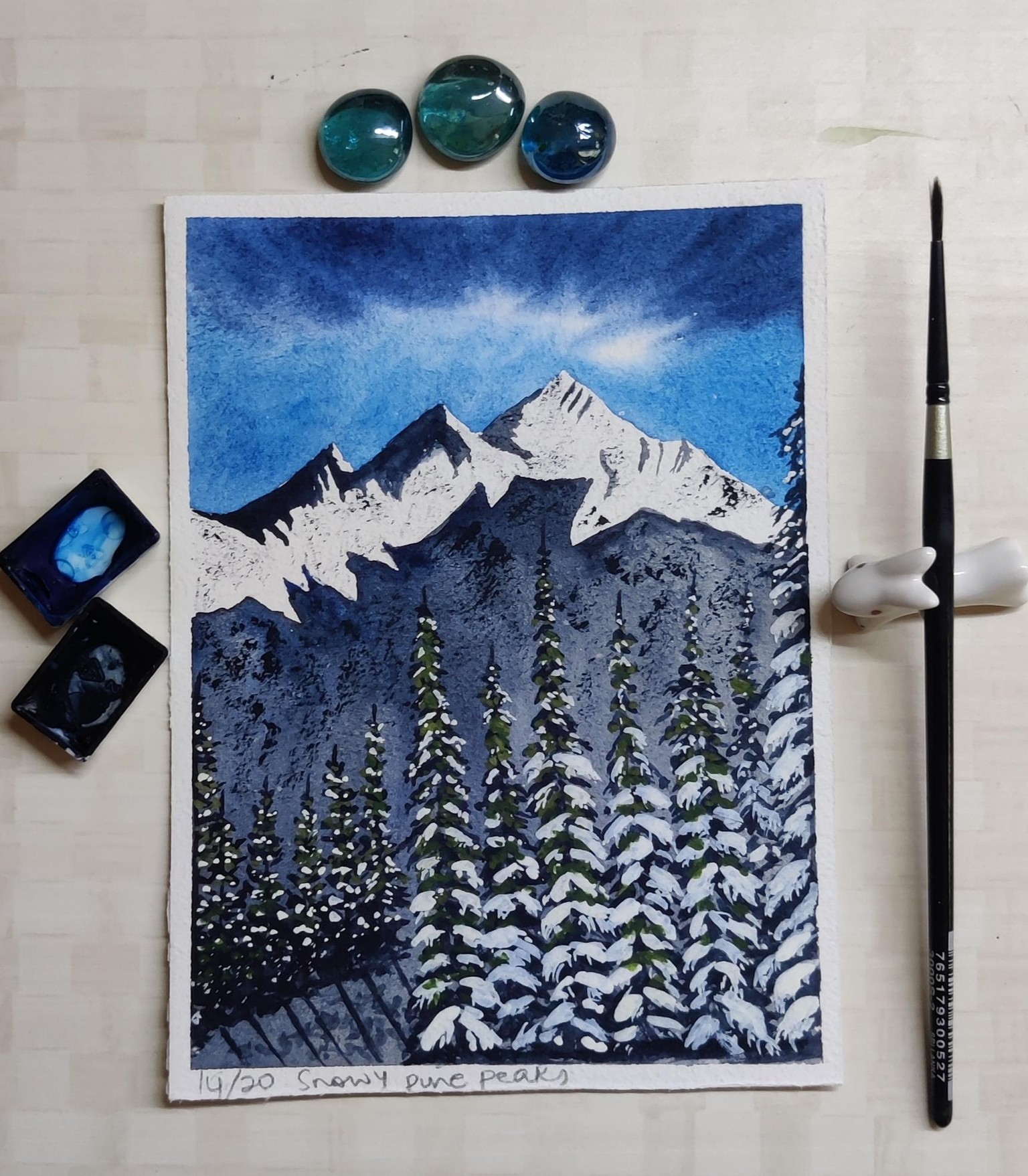 Sketchbook Watercolour Landscapes with Geethu - image 7 - student project