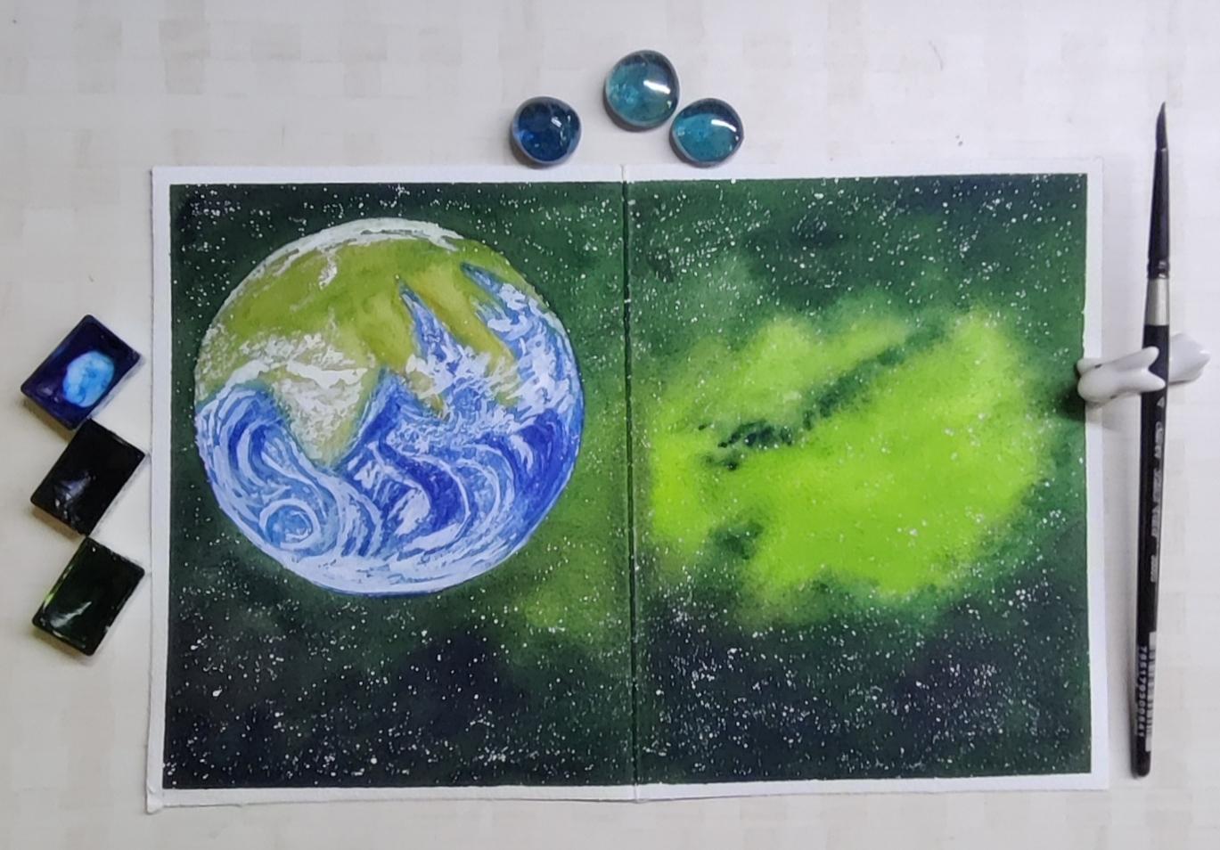 Sketchbook Watercolour Landscapes with Geethu - image 4 - student project