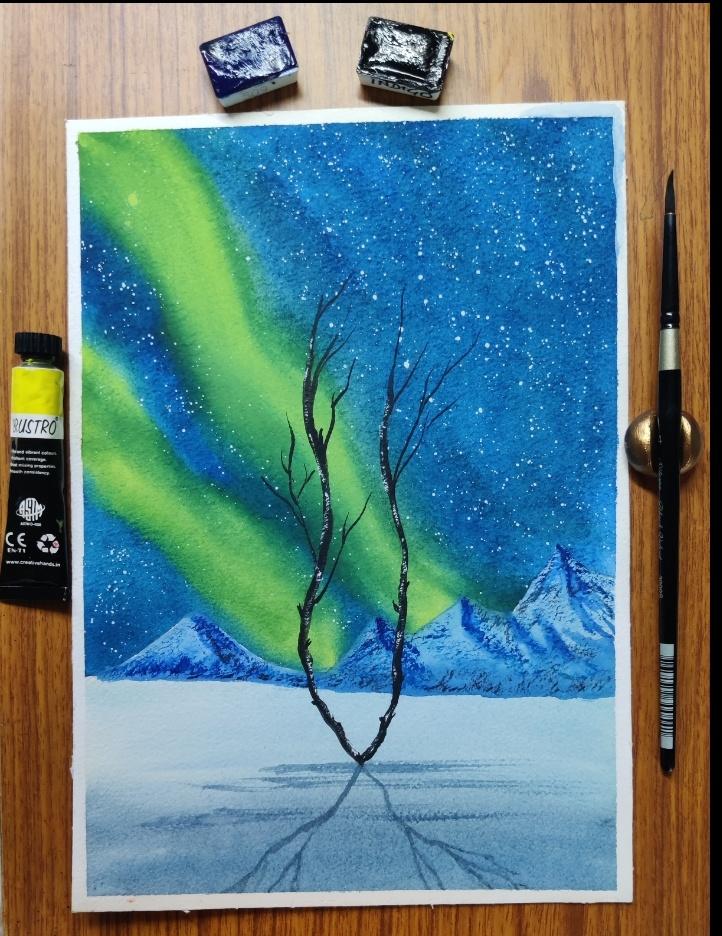 Dance with your Brush - creating Magical Northern Lights with Z - image 1 - student project