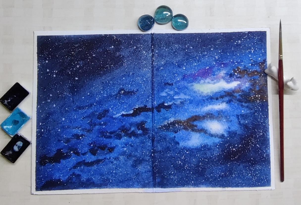 Sketchbook Watercolour Landscapes with Geethu - image 14 - student project