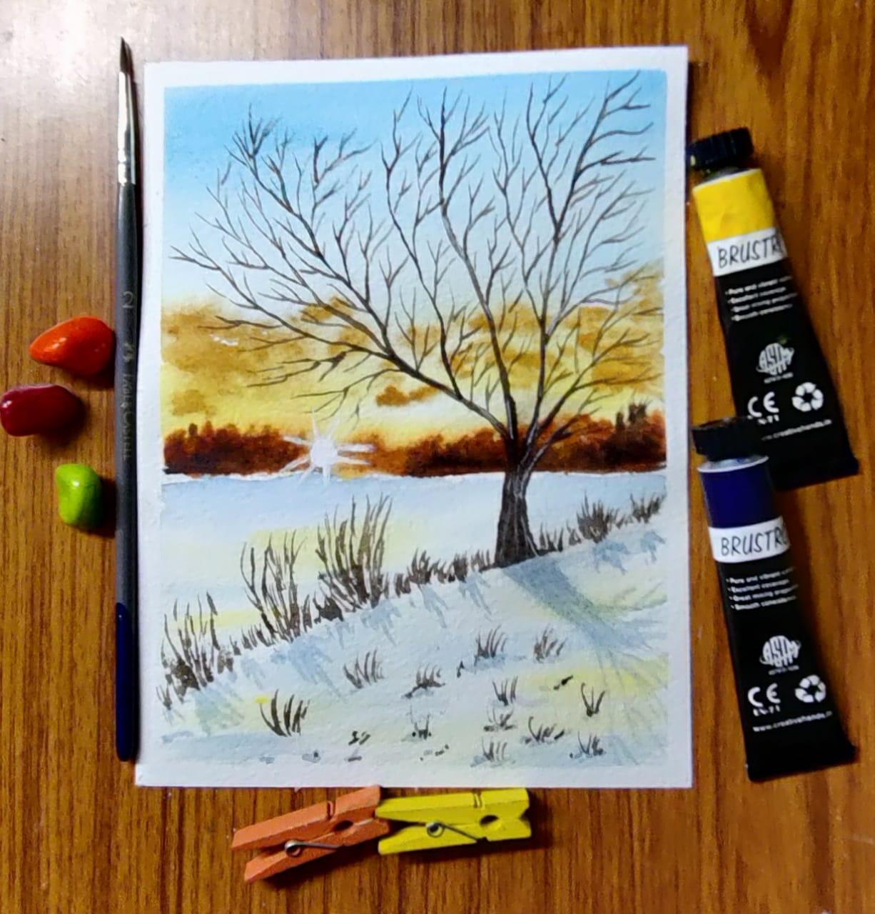 Landscape paintings with Payal - image 5 - student project