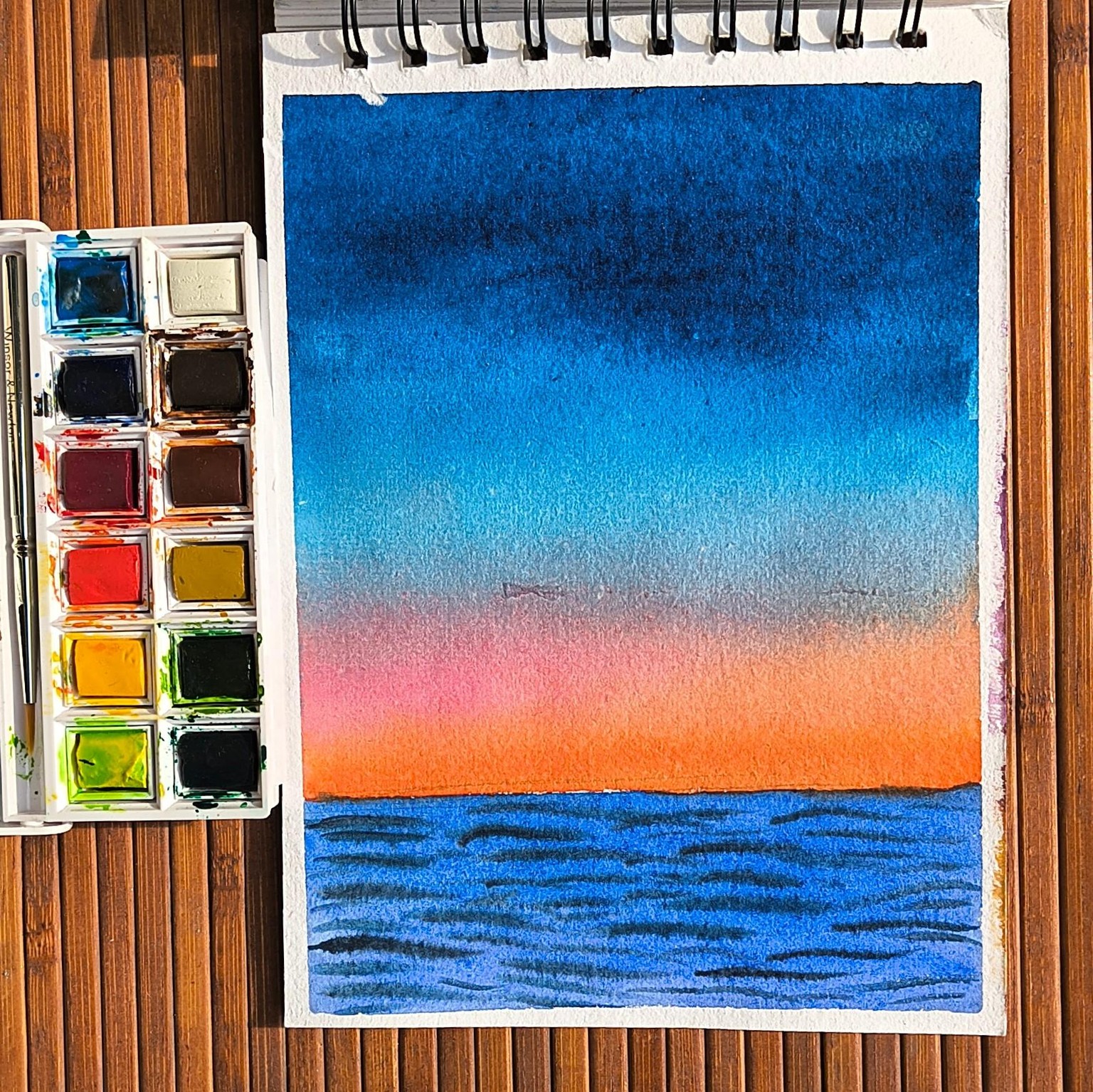 Painting Watercolour Skies with Nilam - image 8 - student project