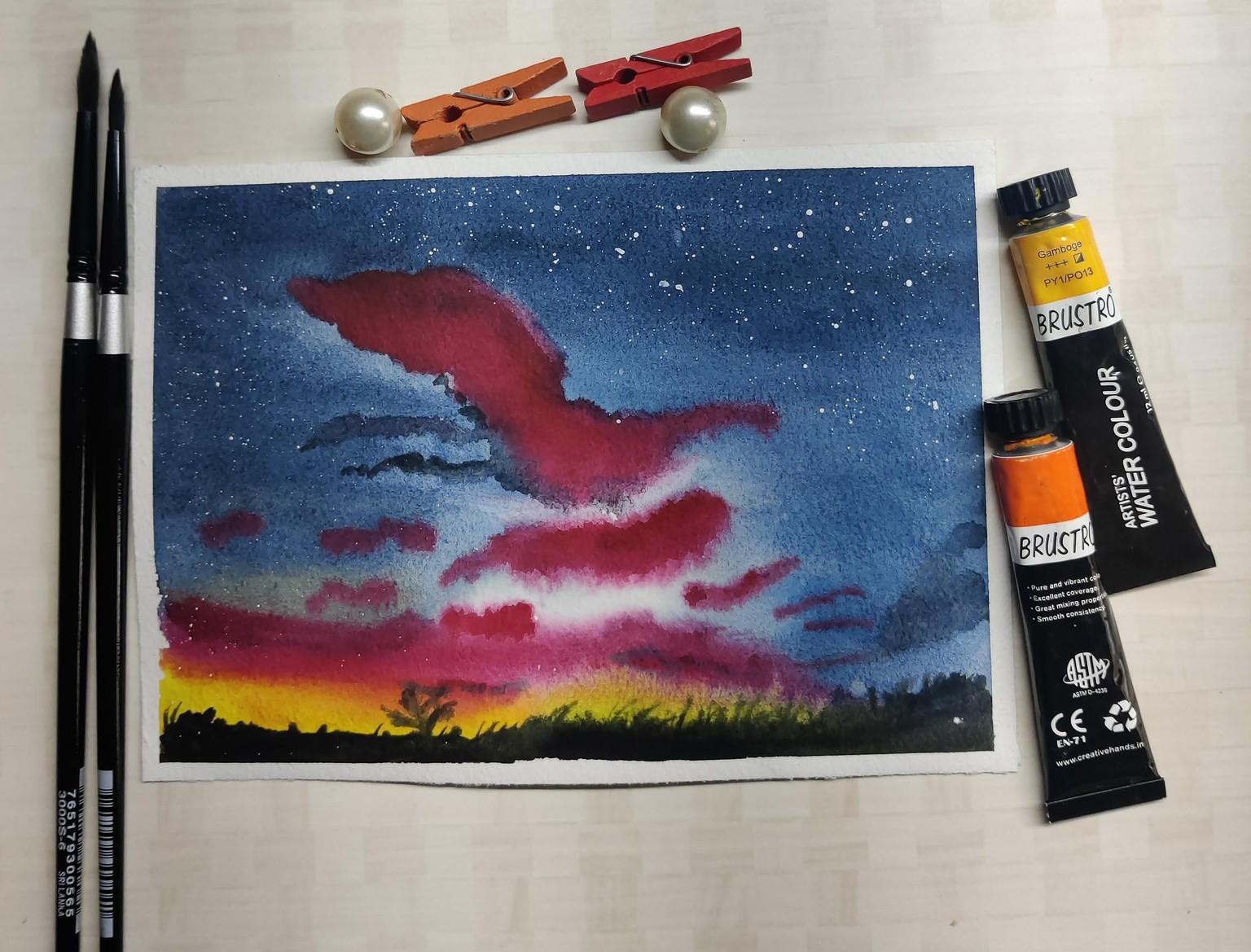 Magical Clouds & Skies with Geethu - image 3 - student project