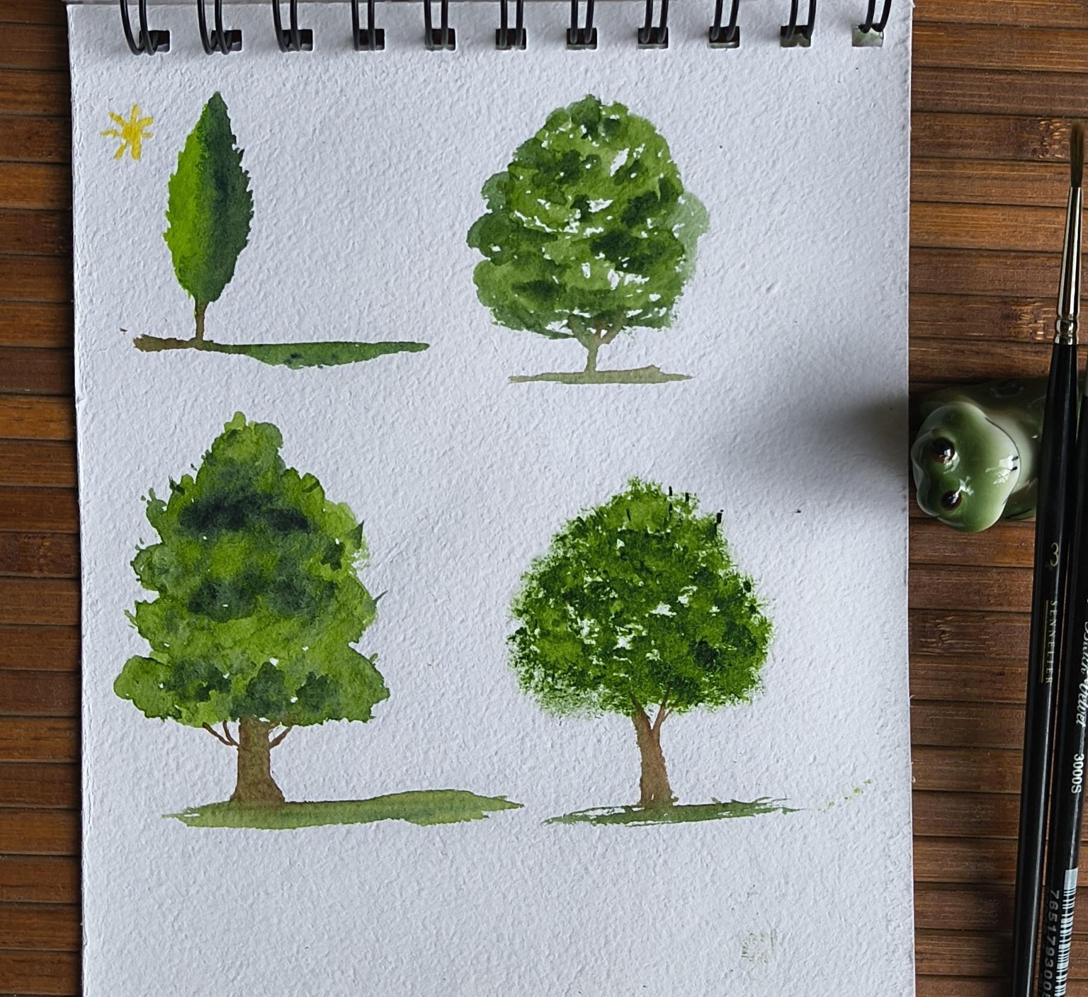 Landscape painting with Raniya - image 2 - student project