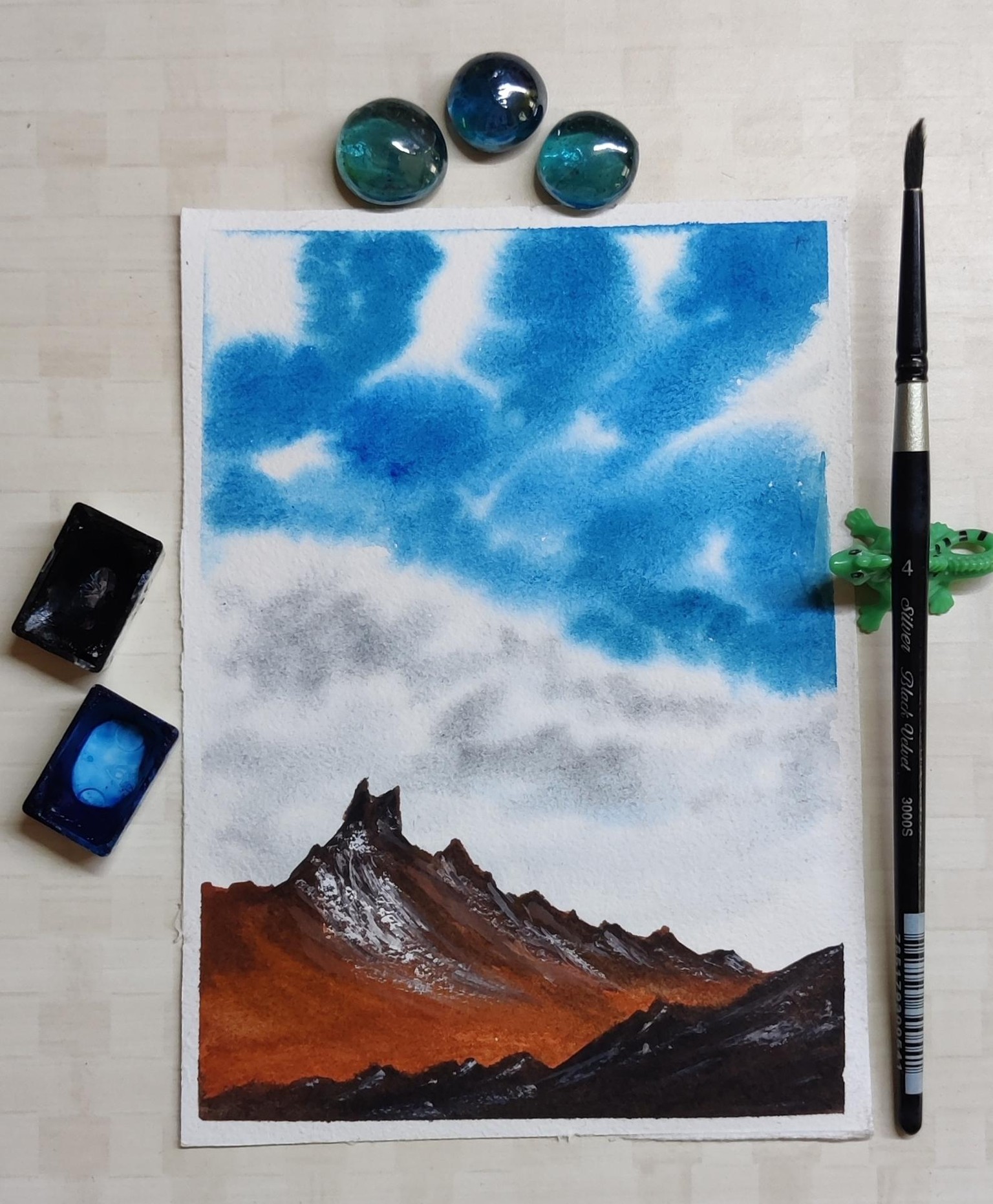 Sketchbook Watercolour Landscapes with Geethu - image 20 - student project