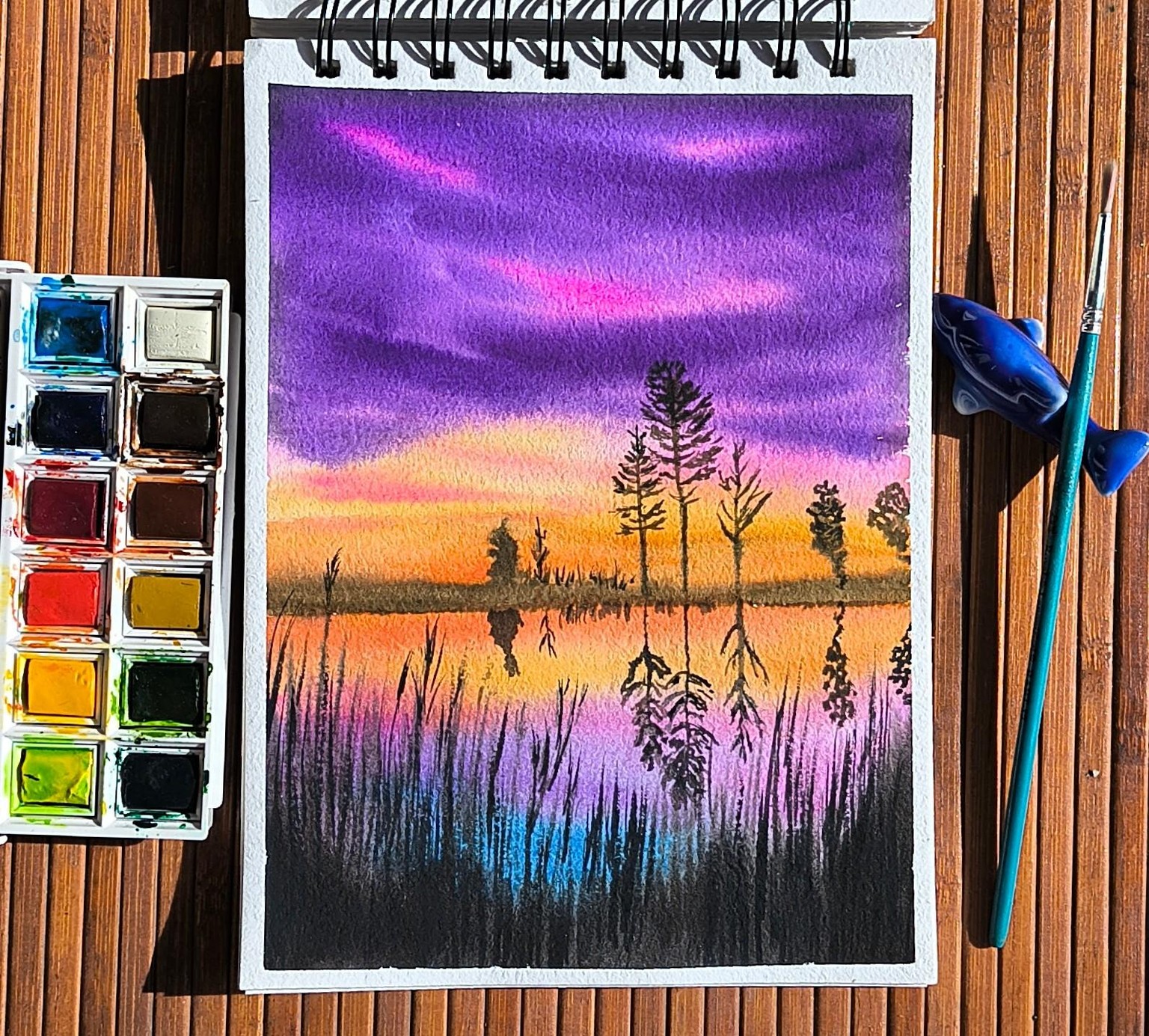Painting Watercolour Skies with Nilam - image 5 - student project