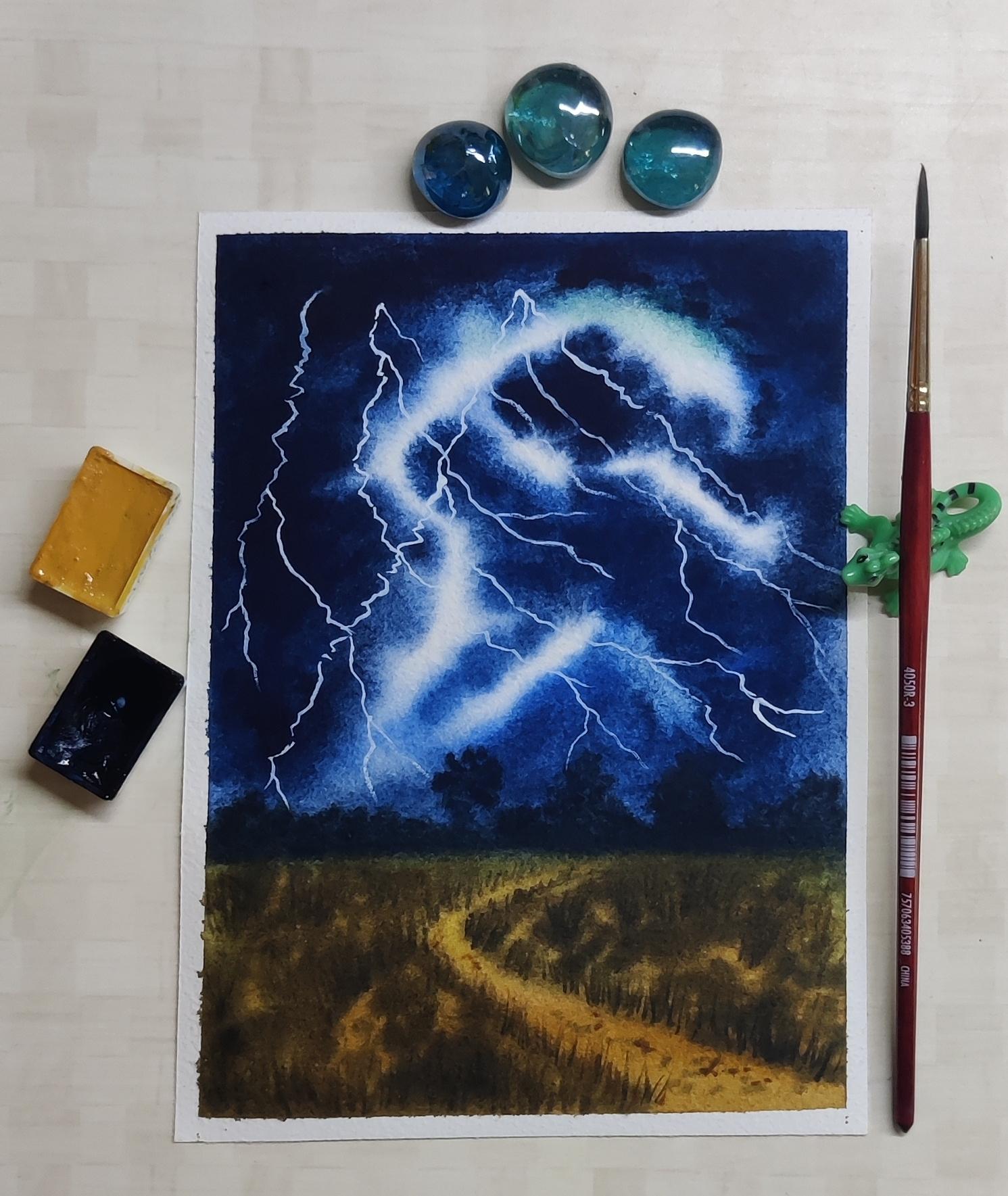 Sketchbook Watercolour Landscapes with Geethu - image 13 - student project