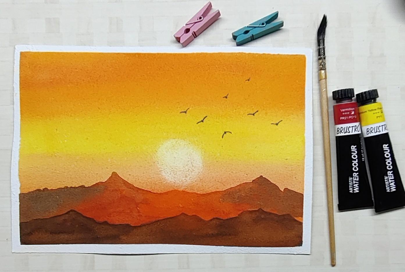 30 days landscape watercolor challenge - image 2 - student project