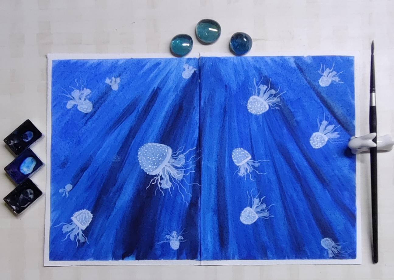 Sketchbook Watercolour Landscapes with Geethu - image 6 - student project