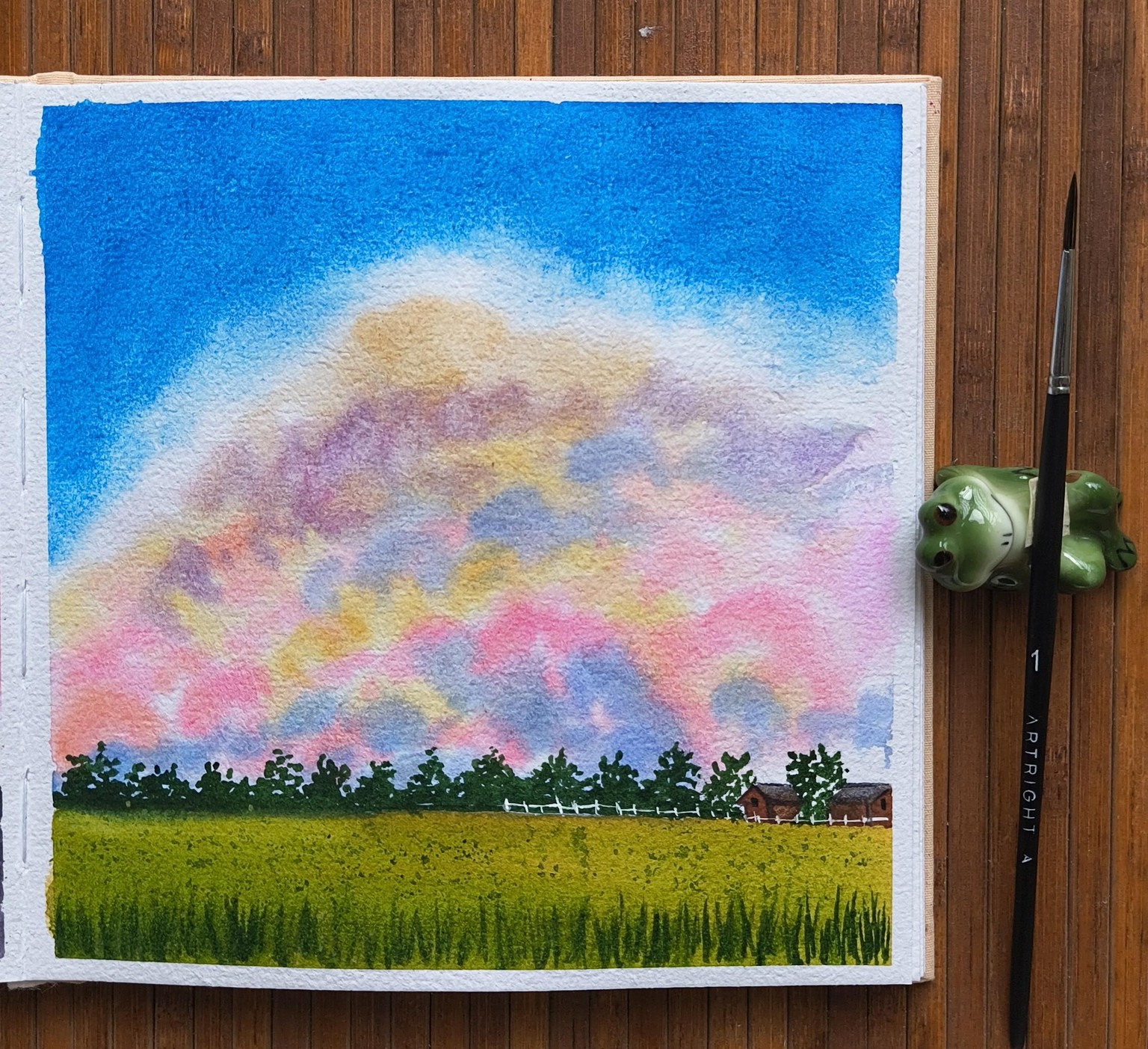 Painting Watercolour Skies with Nilam - image 1 - student project
