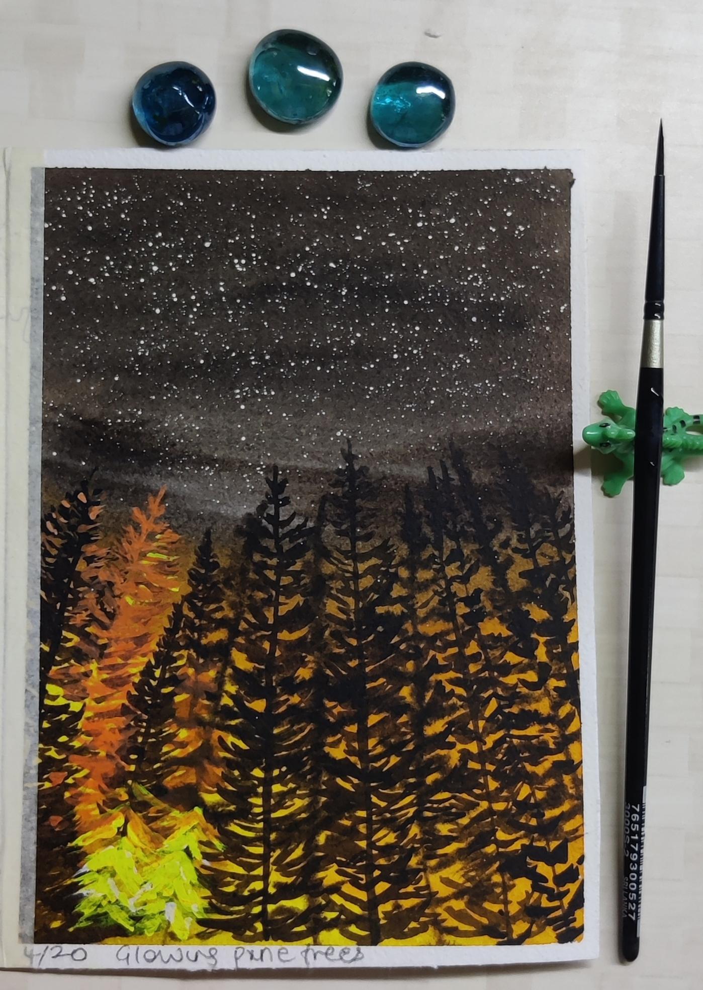 Sketchbook Watercolour Landscapes with Geethu - image 17 - student project