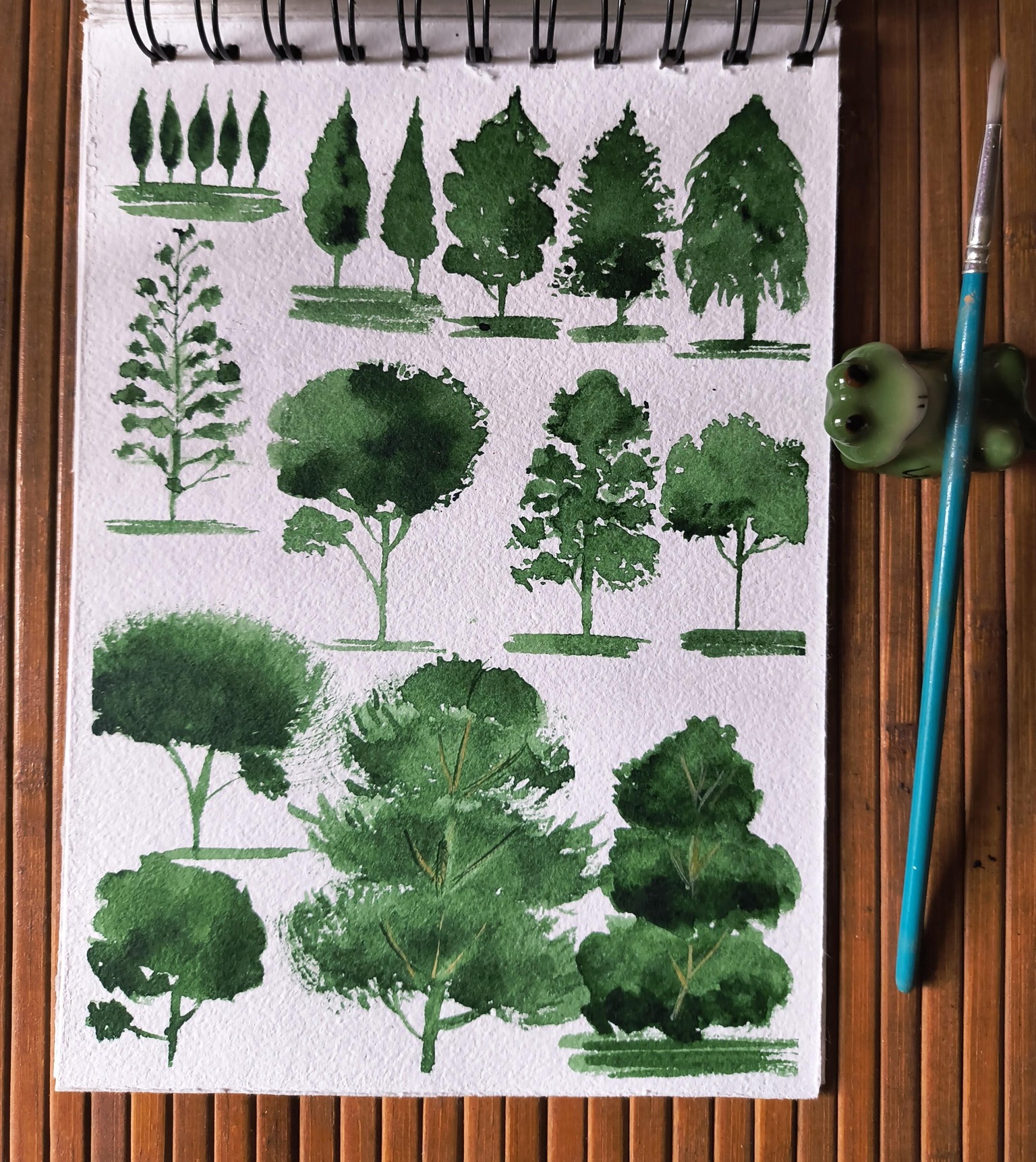 Painting Watercolour trees - image 1 - student project