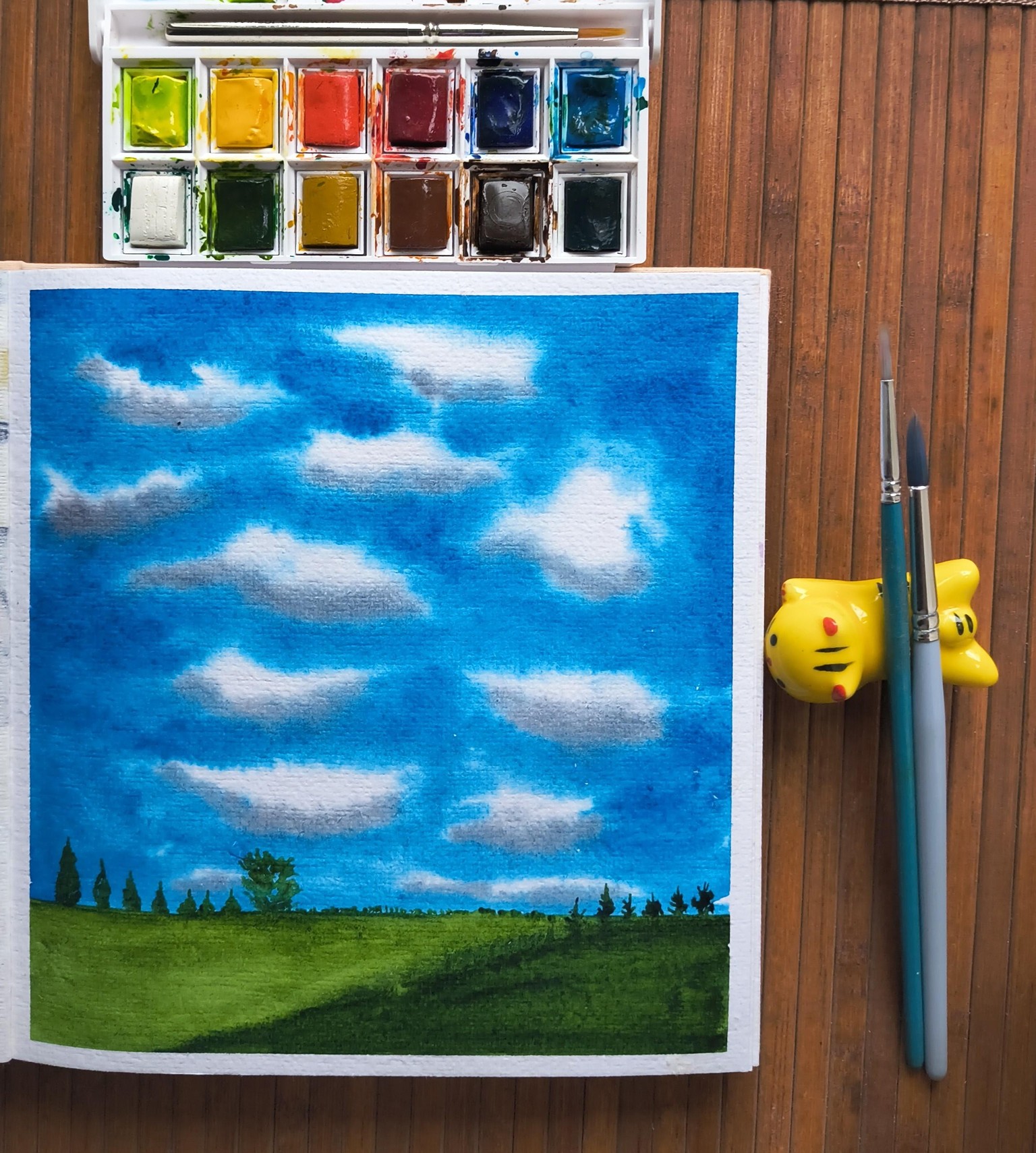 Expressive Watercolour Skies - image 13 - student project