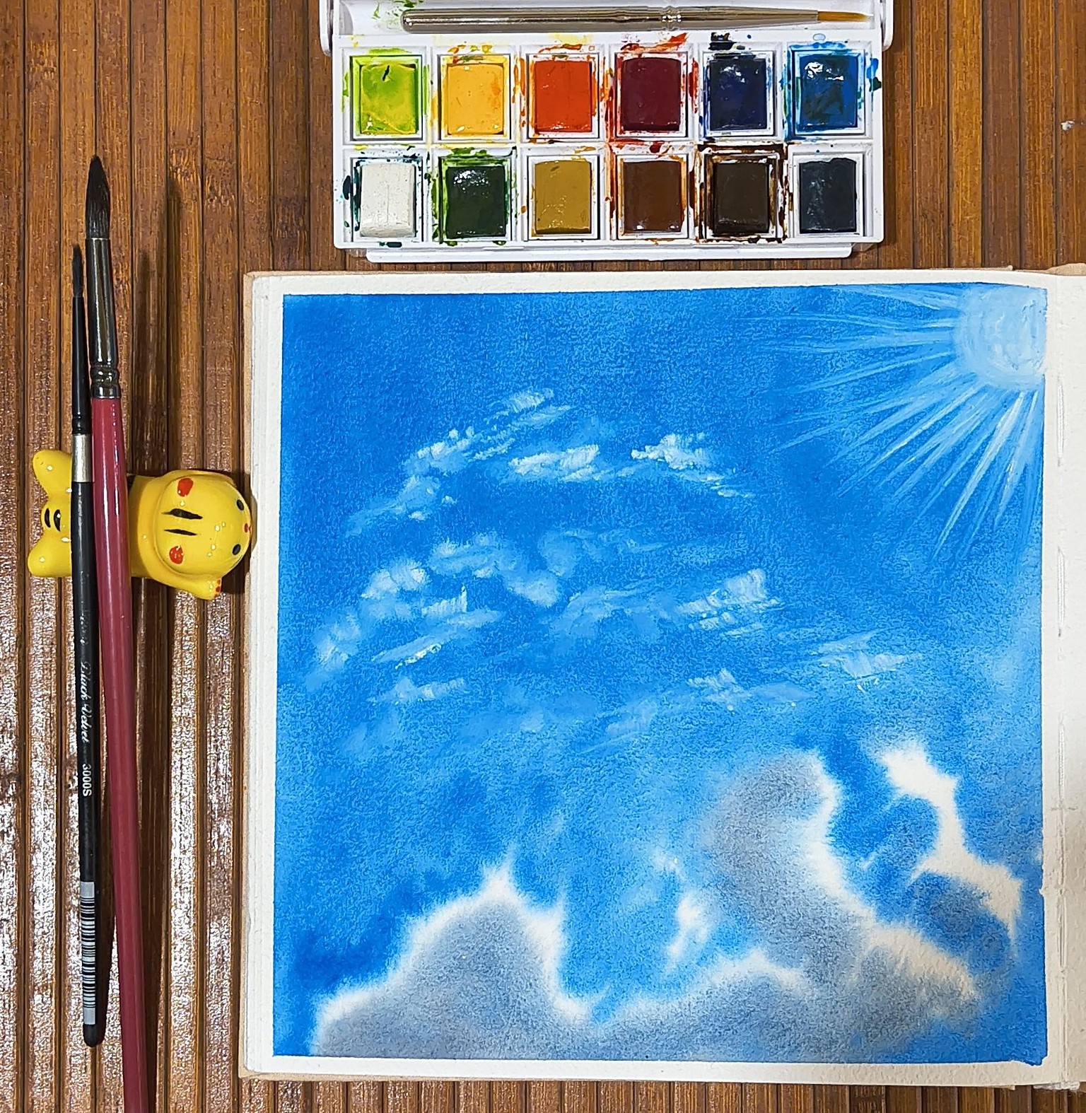 Expressive Watercolour Skies - image 11 - student project