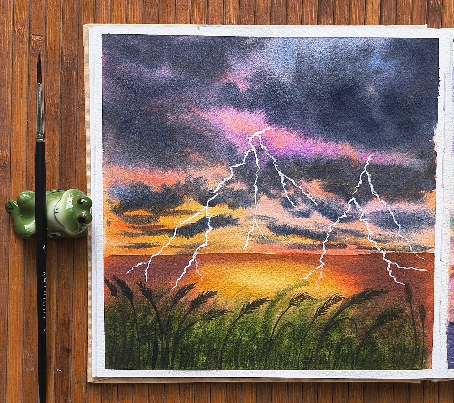 Painting Watercolour Skies with Nilam - image 2 - student project