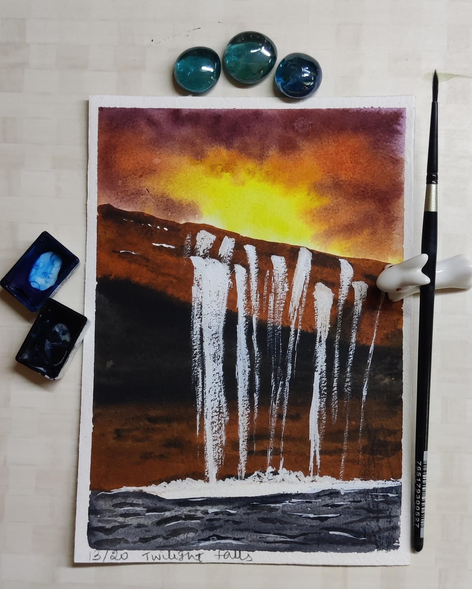 Sketchbook Watercolour Landscapes with Geethu - image 8 - student project