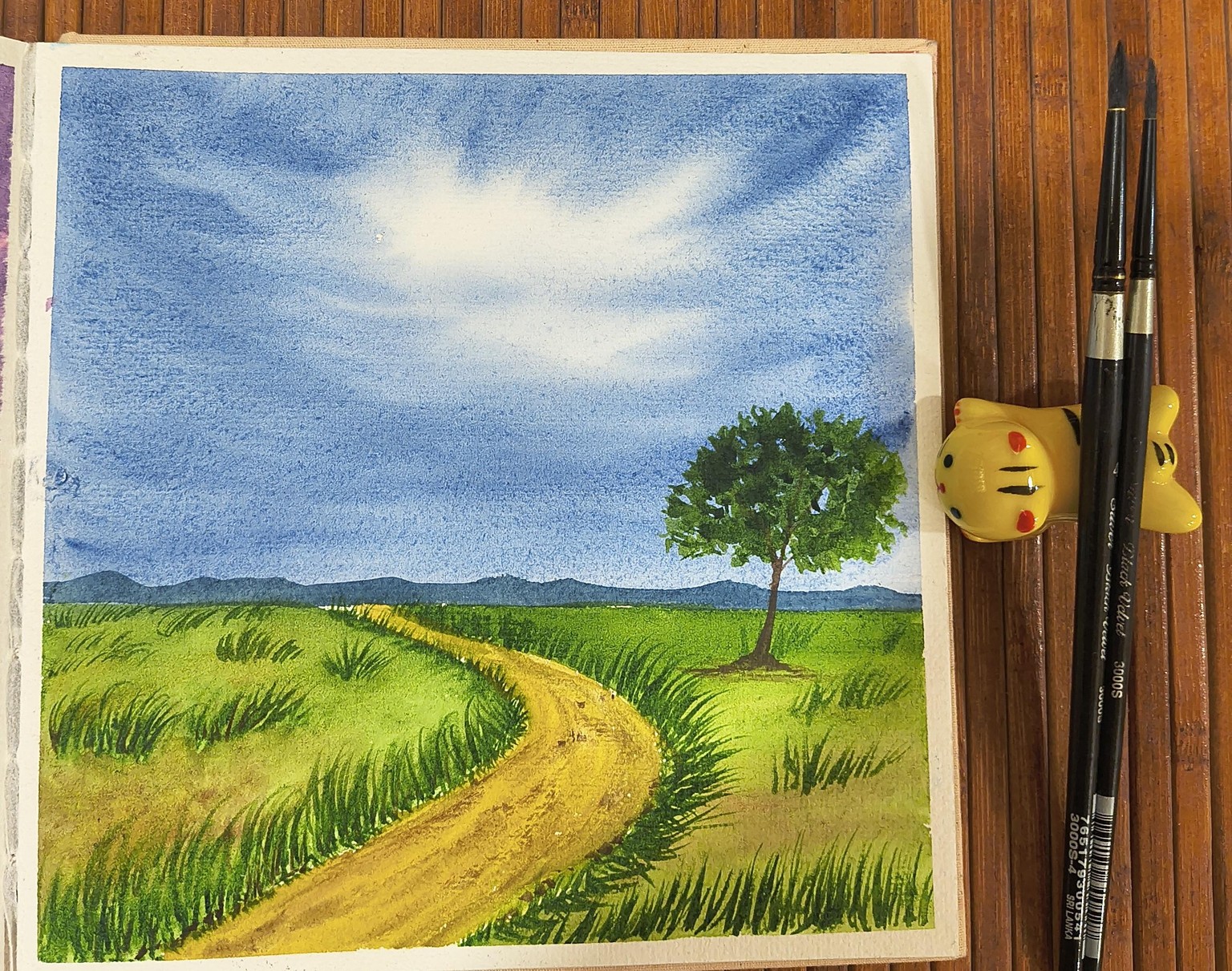 Expressive Watercolour Skies - image 7 - student project