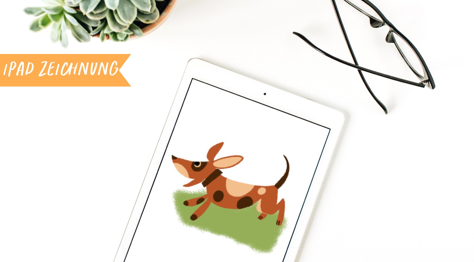 Ein süsser Hund - von Skizze zur IPad Zeichnung - image 2 - student project