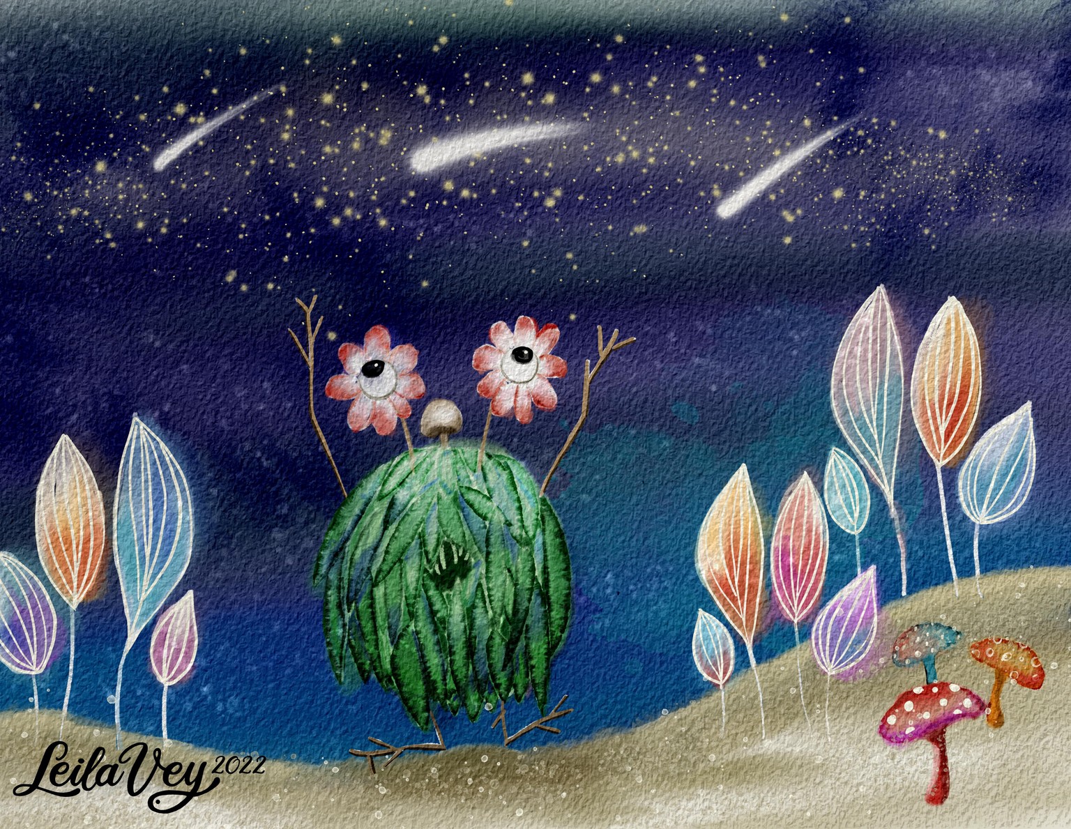 Leila’s Fantastical Plant Creature - image 1 - student project