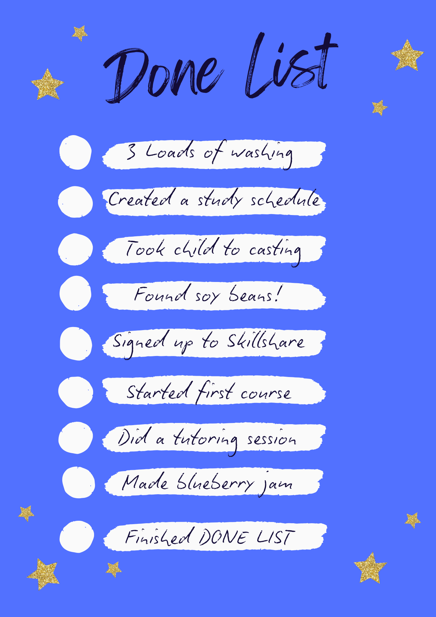 Gillian Kerruish - Done List - image 1 - student project