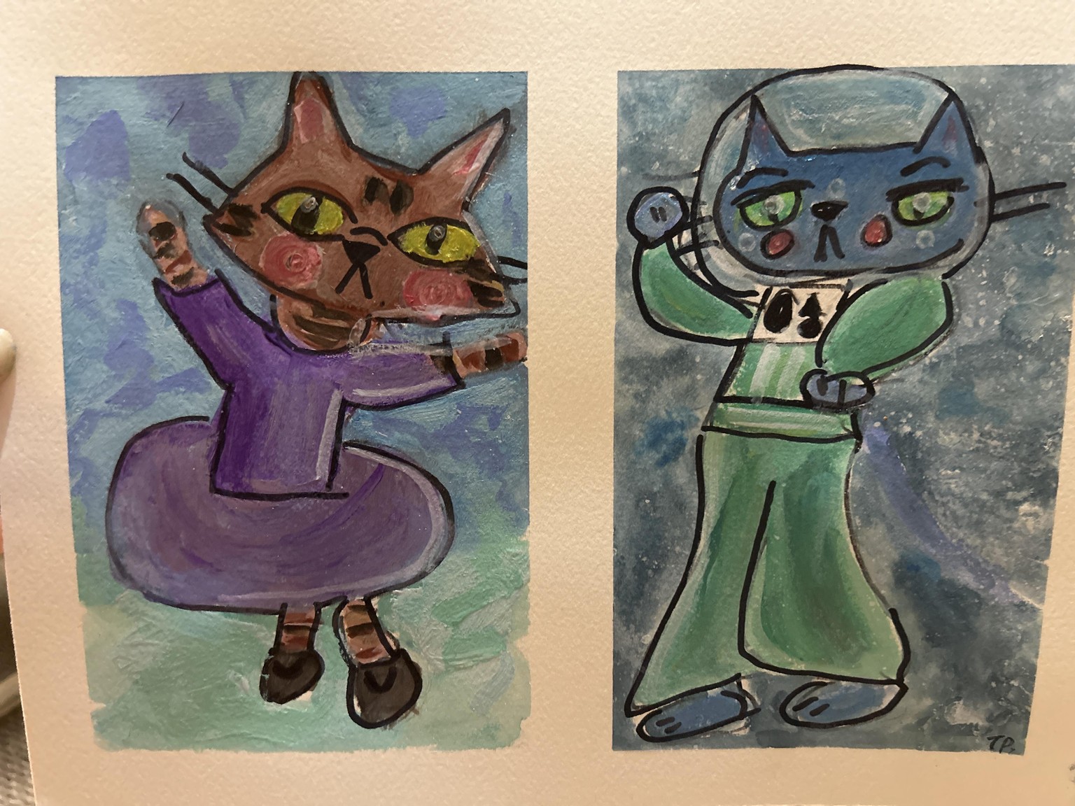 ballerina and space kitties - image 1 - student project