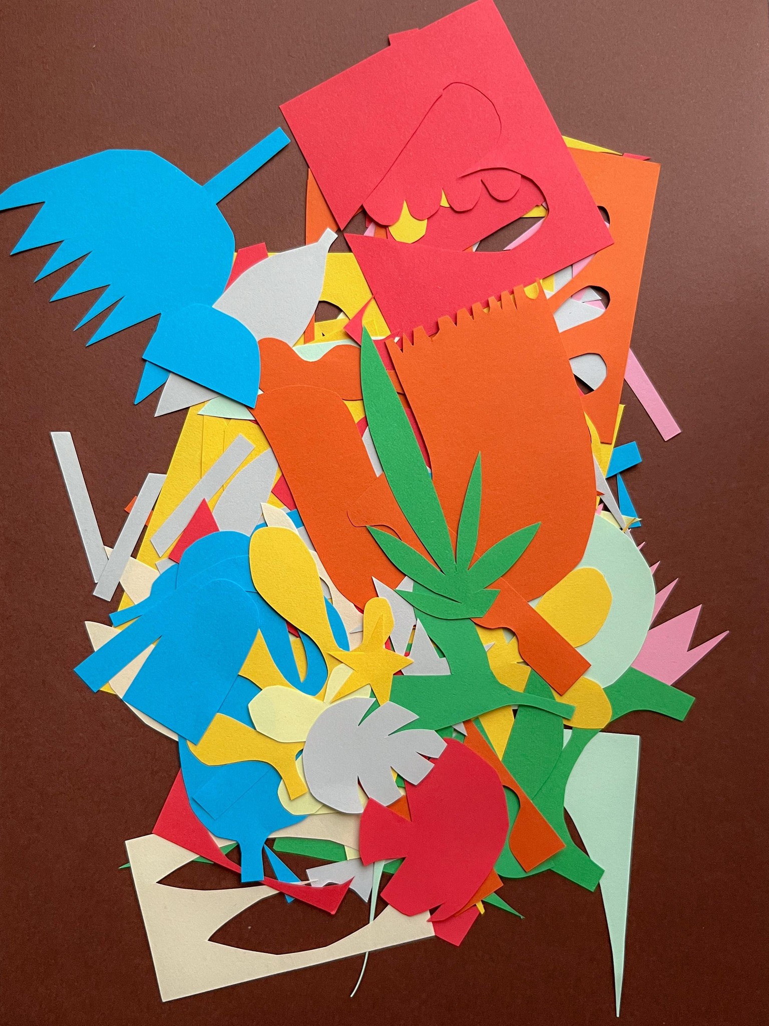 Abstract Cut Paper Collage - image 1 - student project