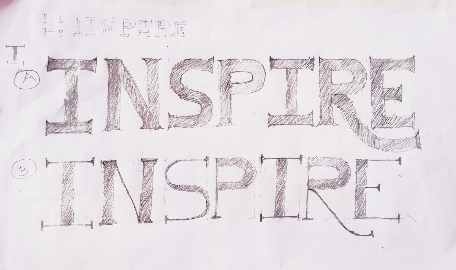 Handlettering for the word