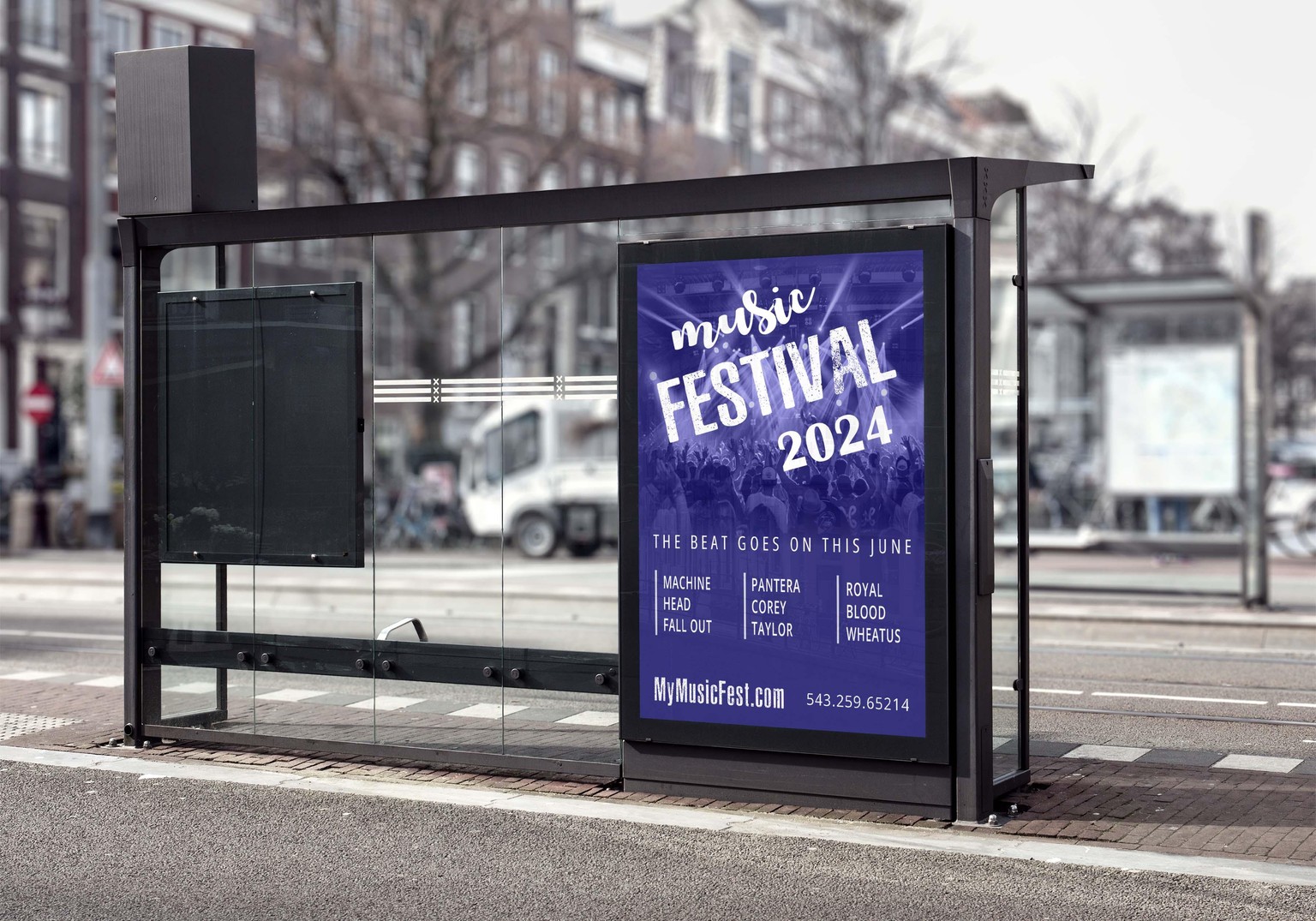 Banner Design: Music Festival 2024 - image 1 - student project