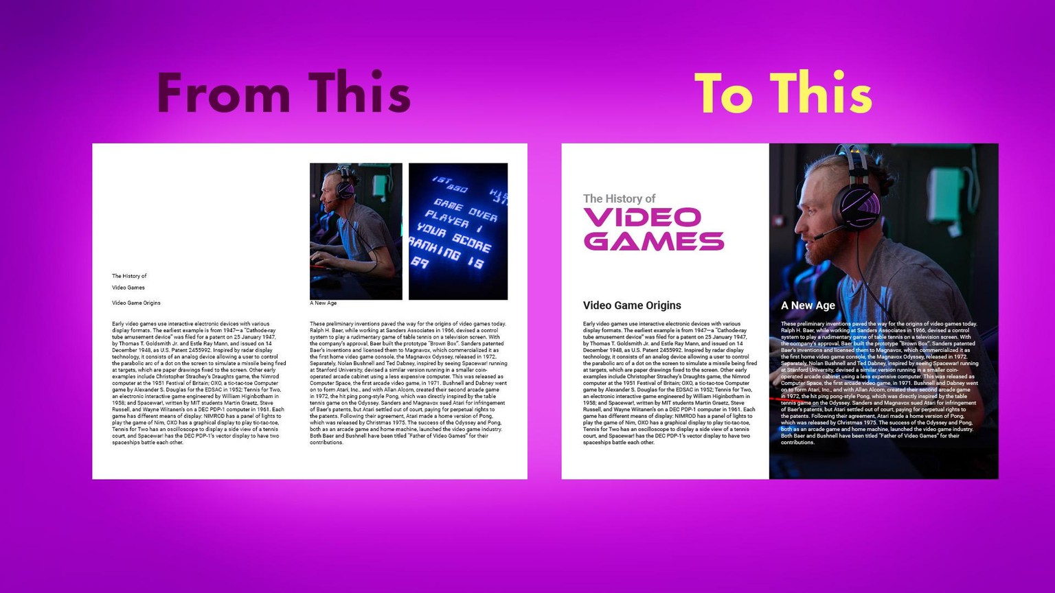 Simple Layout Design Project - image 2 - student project