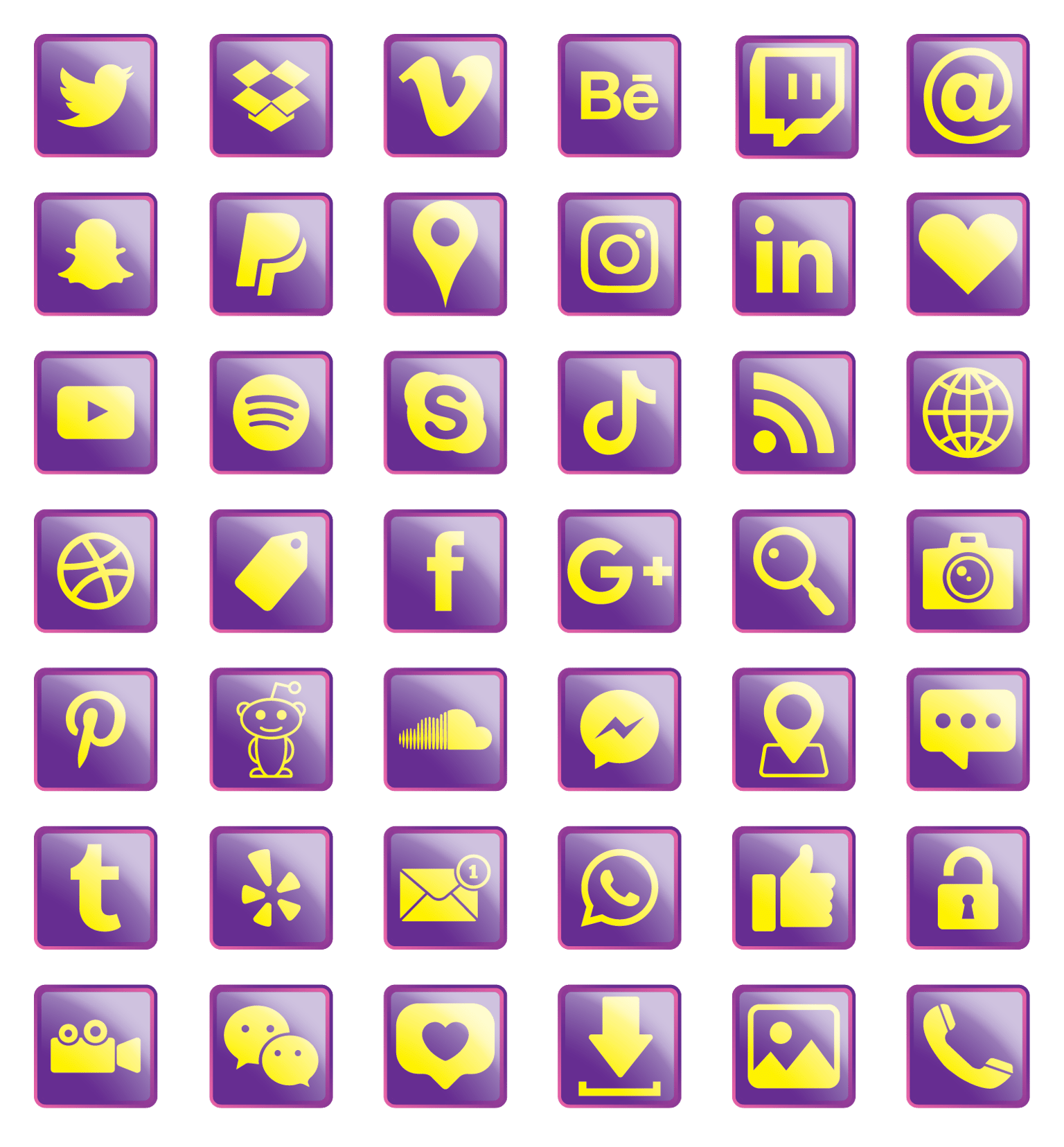 Social Media Icon Set - image 5 - student project