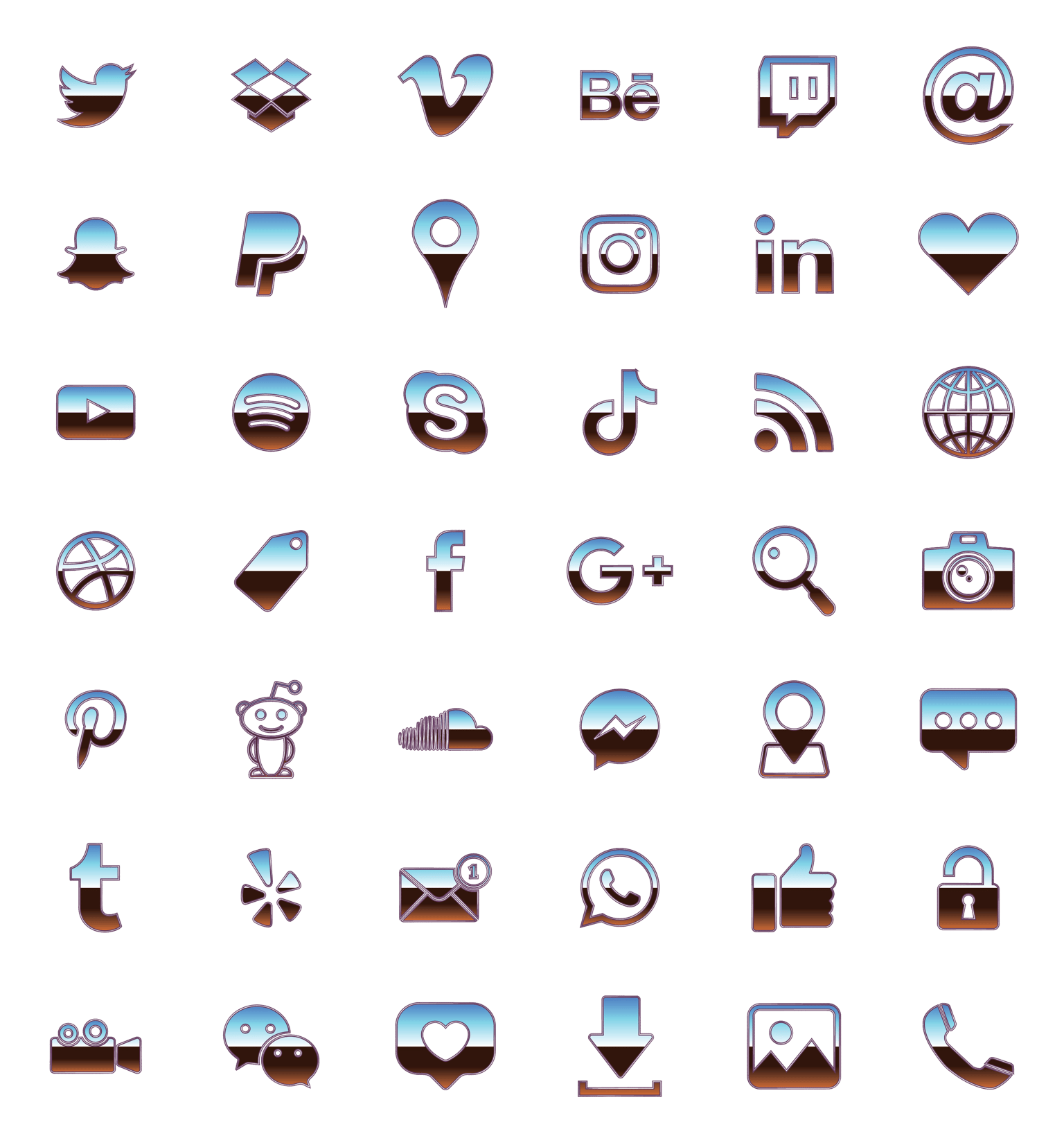 Social Media Icon Set - image 4 - student project