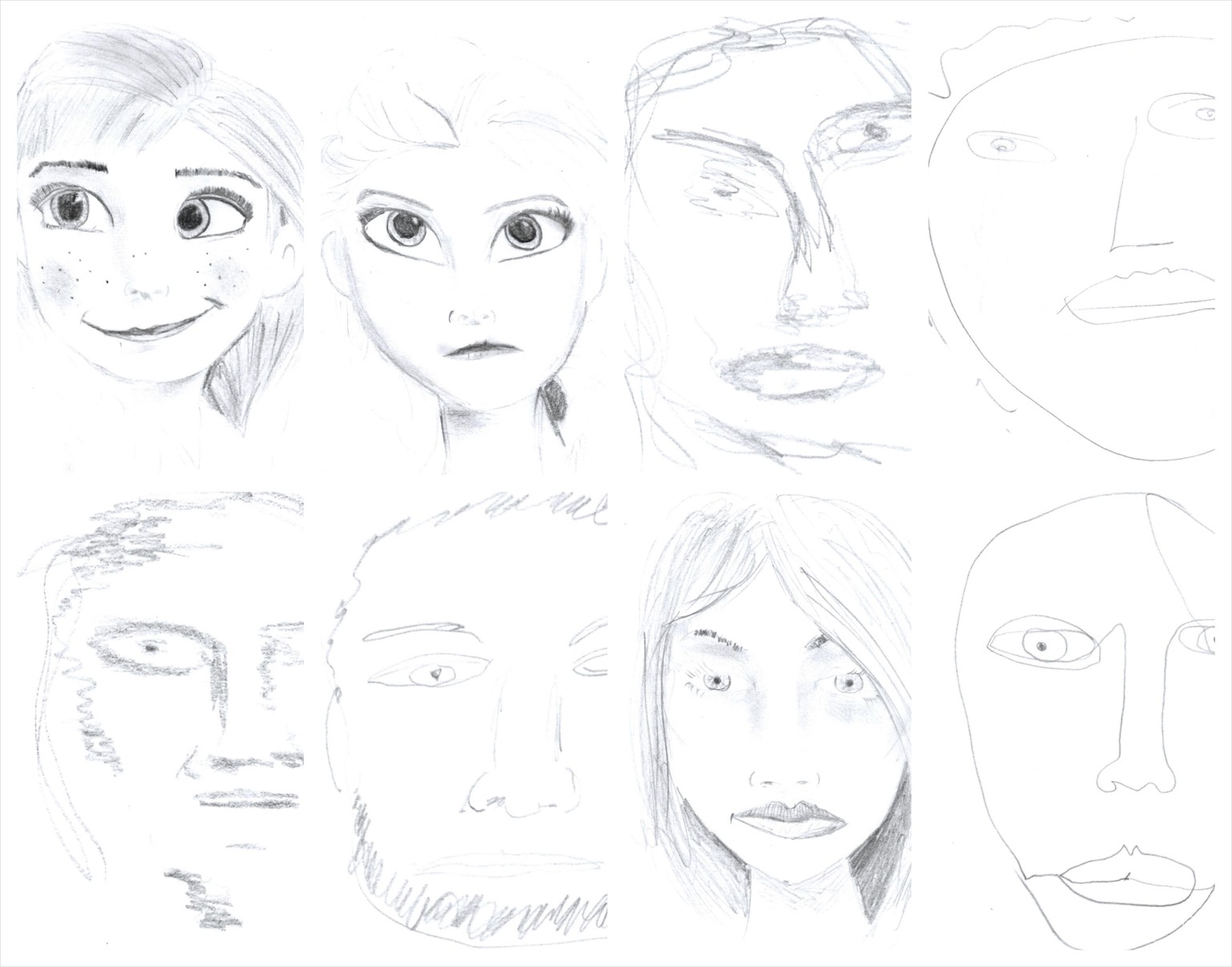 Drawing faces - practice - image 1 - student project