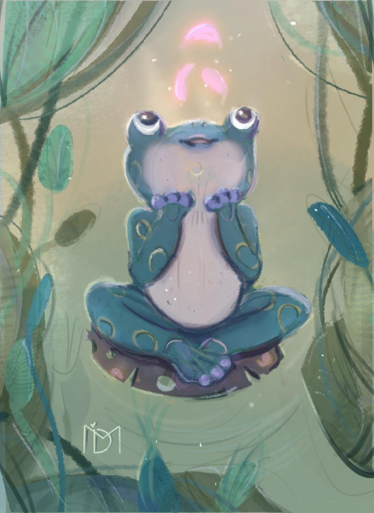 Dreamy little frog - image 1 - student project