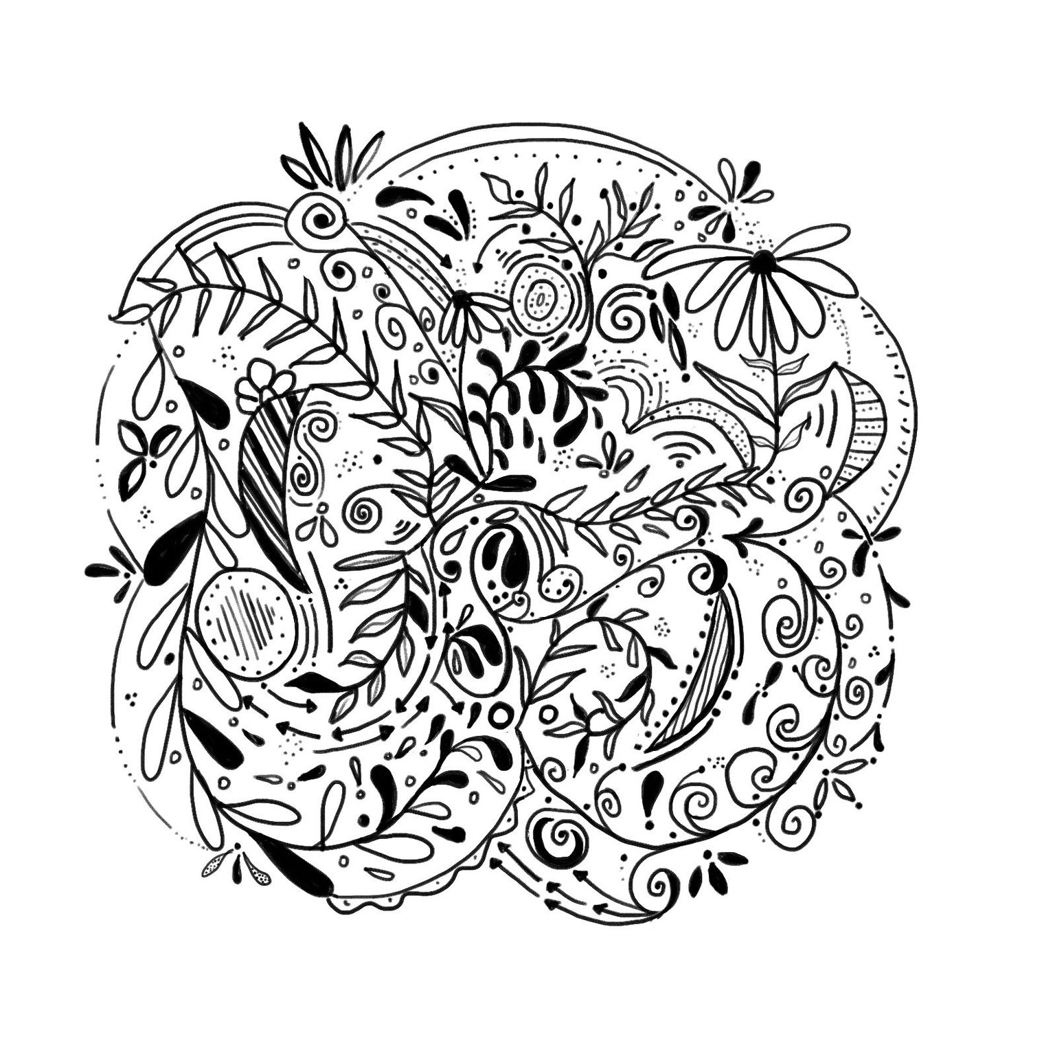 Oodles of Swirls Doodle - image 2 - student project