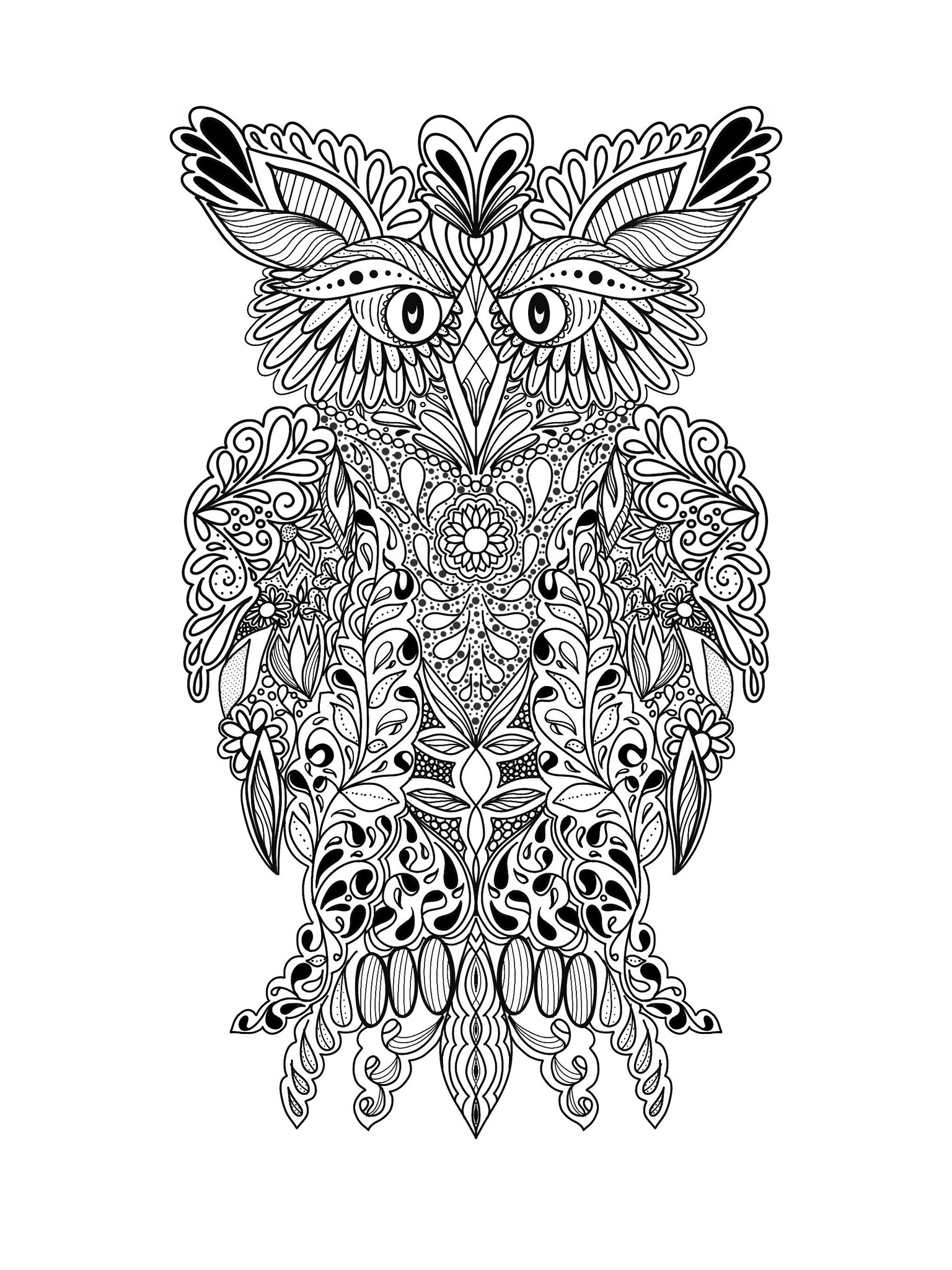Owl and Bunny Doodles - image 1 - student project