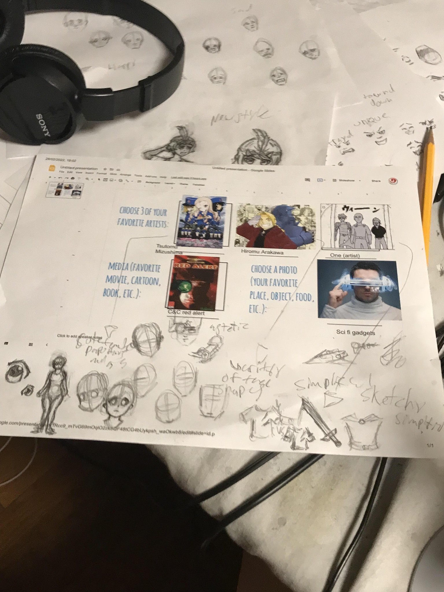 art style mood board and ilistration - image 1 - student project