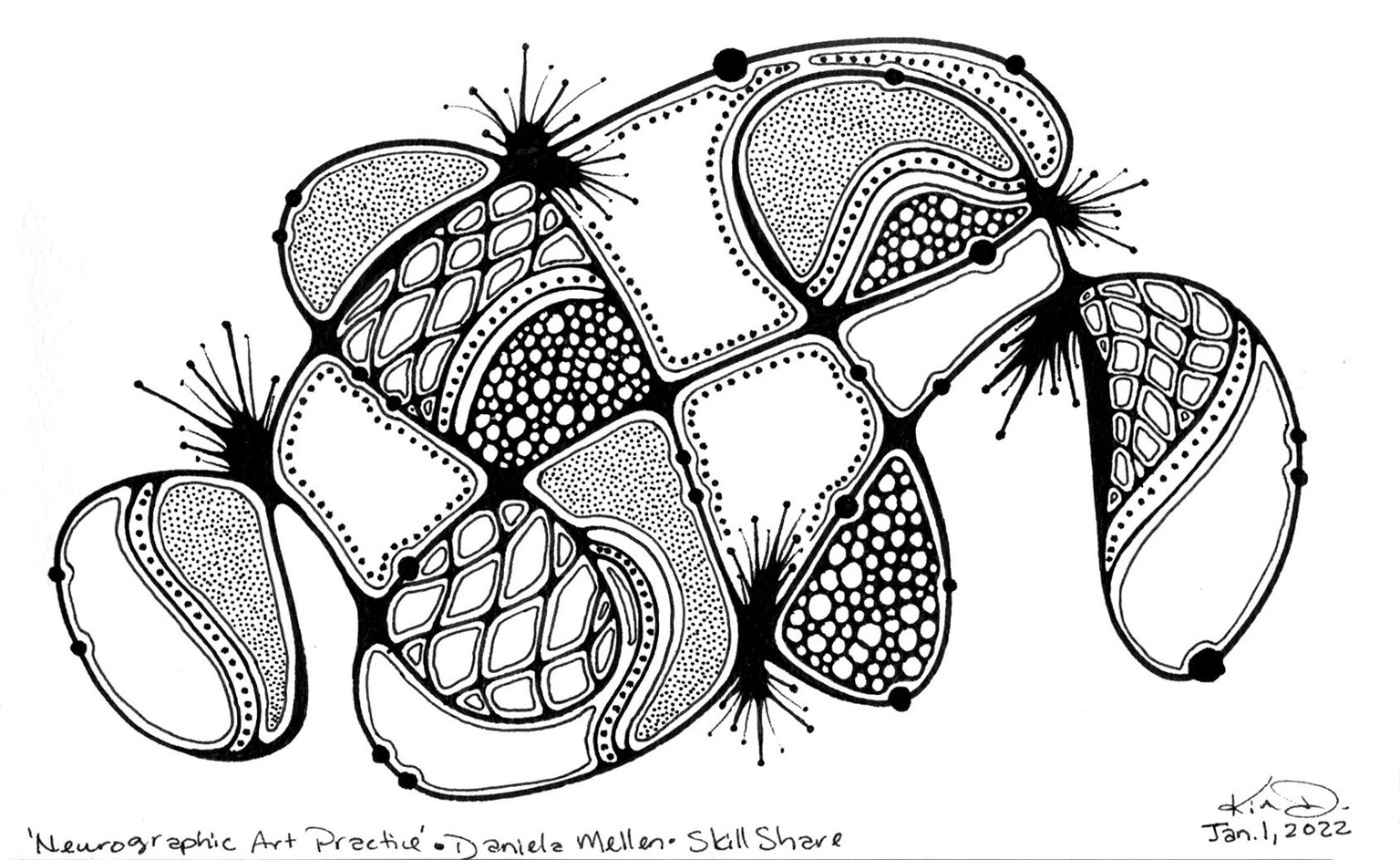 Neurographic Art Practice - image 2 - student project