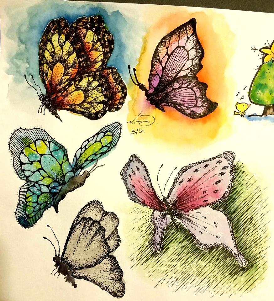 Abstract Butterflies - image 1 - student project