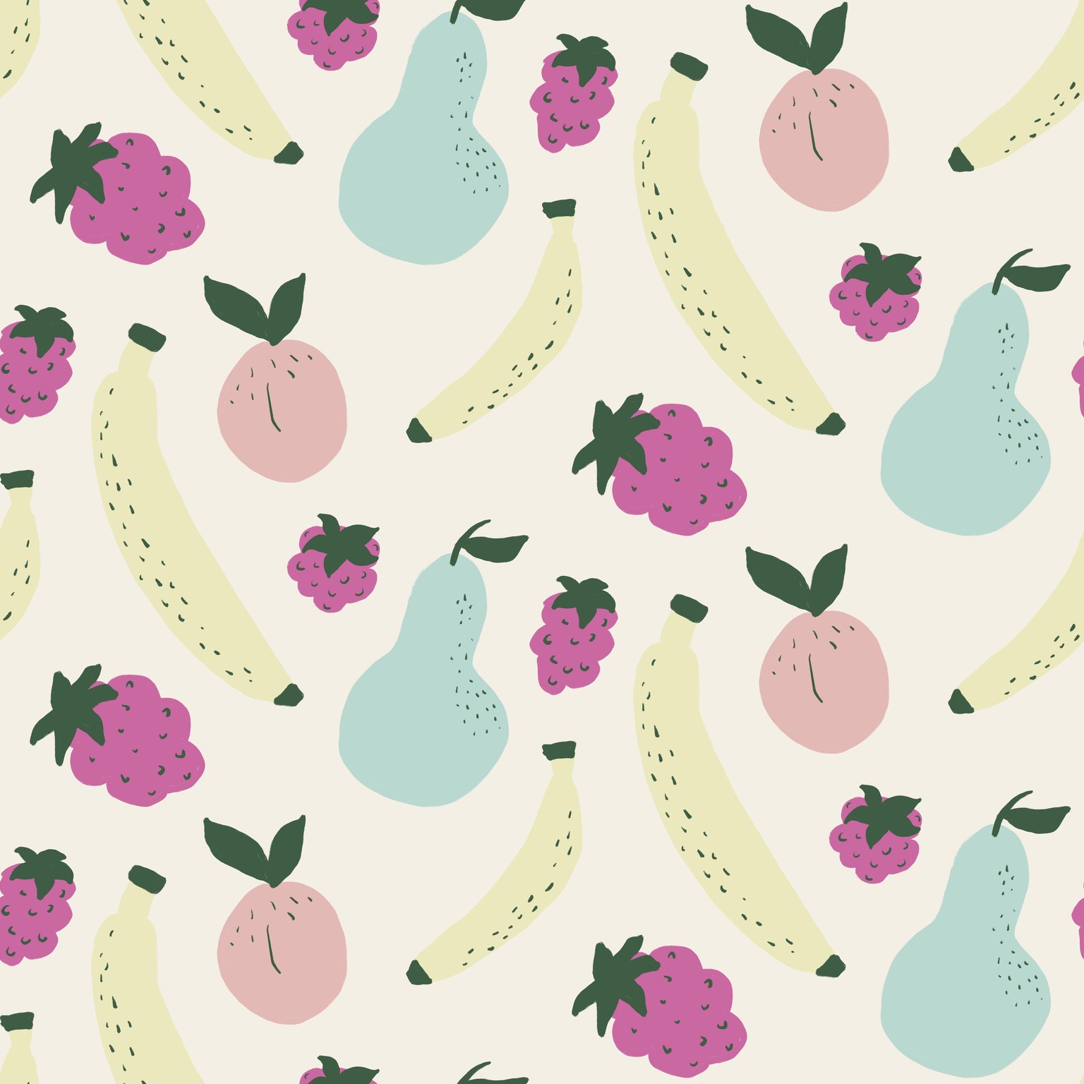 fruit pattern halfdrop - image 1 - student project