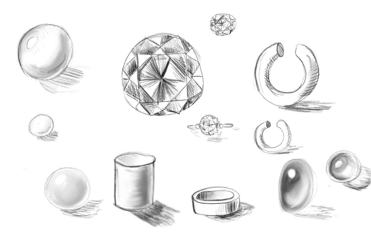 Creative journey with jewelry drawing - image 3 - student project