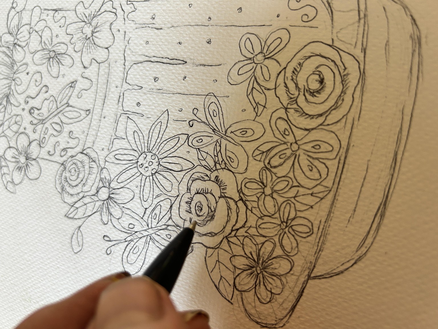 Floral cake - image 1 - student project